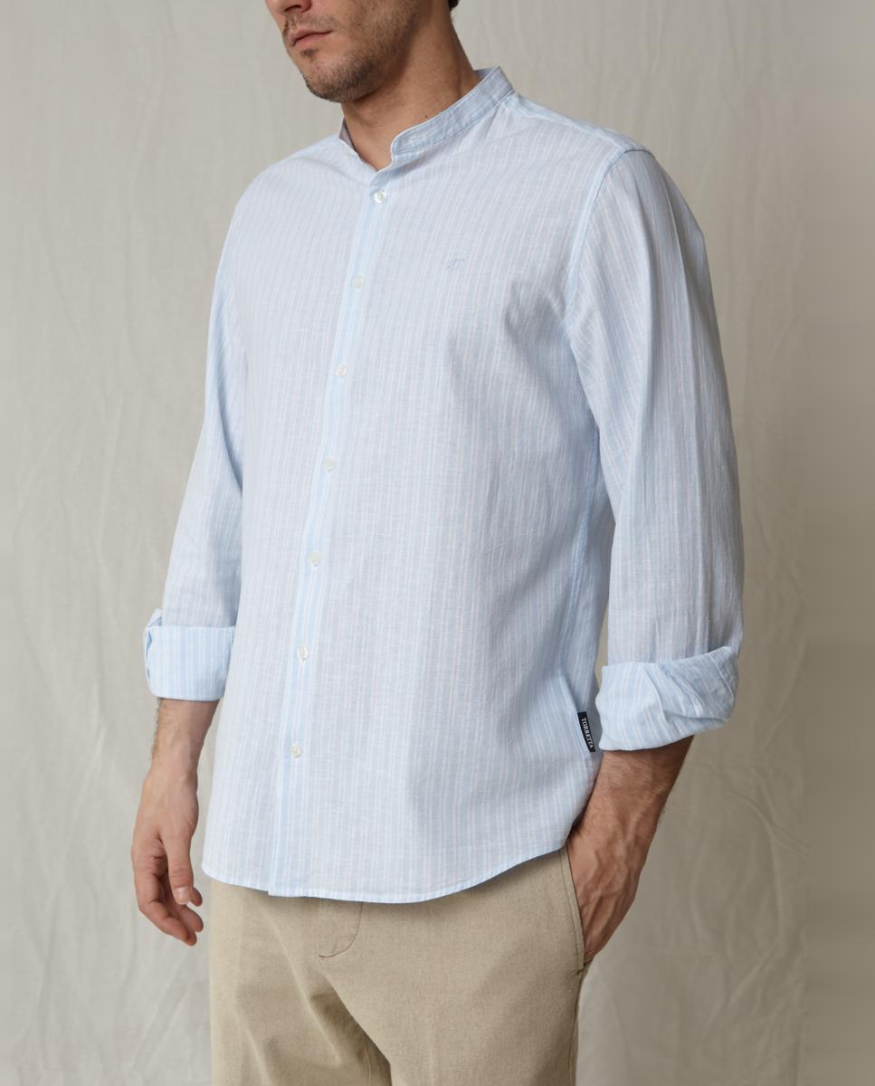 Camisa Casual Azul-5