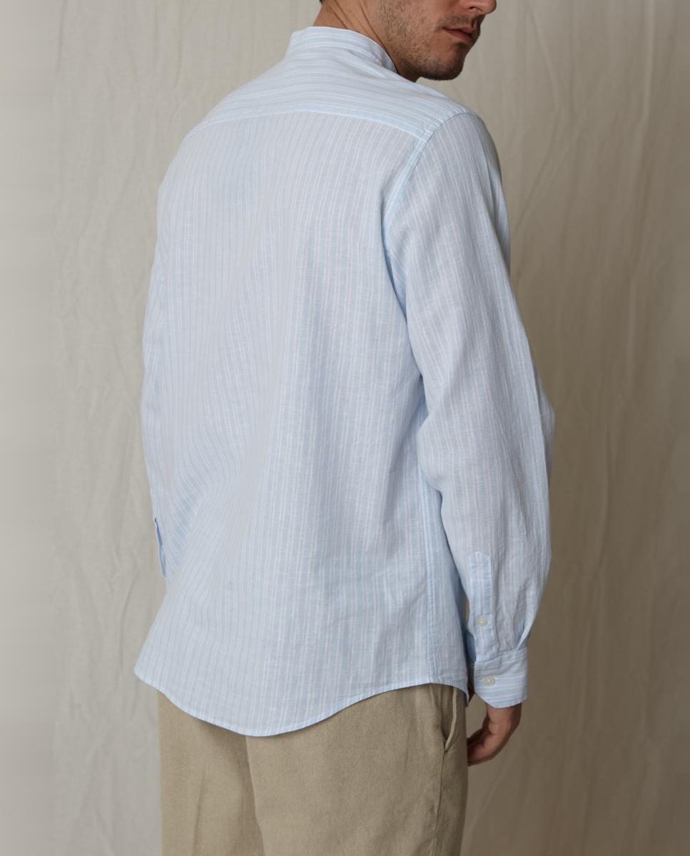 Camisa Casual Azul-6