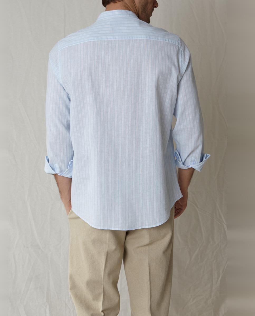 Camisa Casual Azul-7