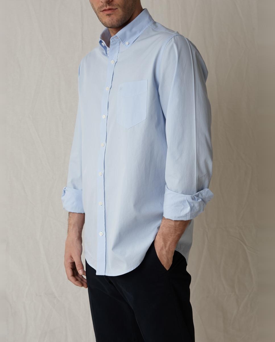 Camisa Casual Azul-claro-3