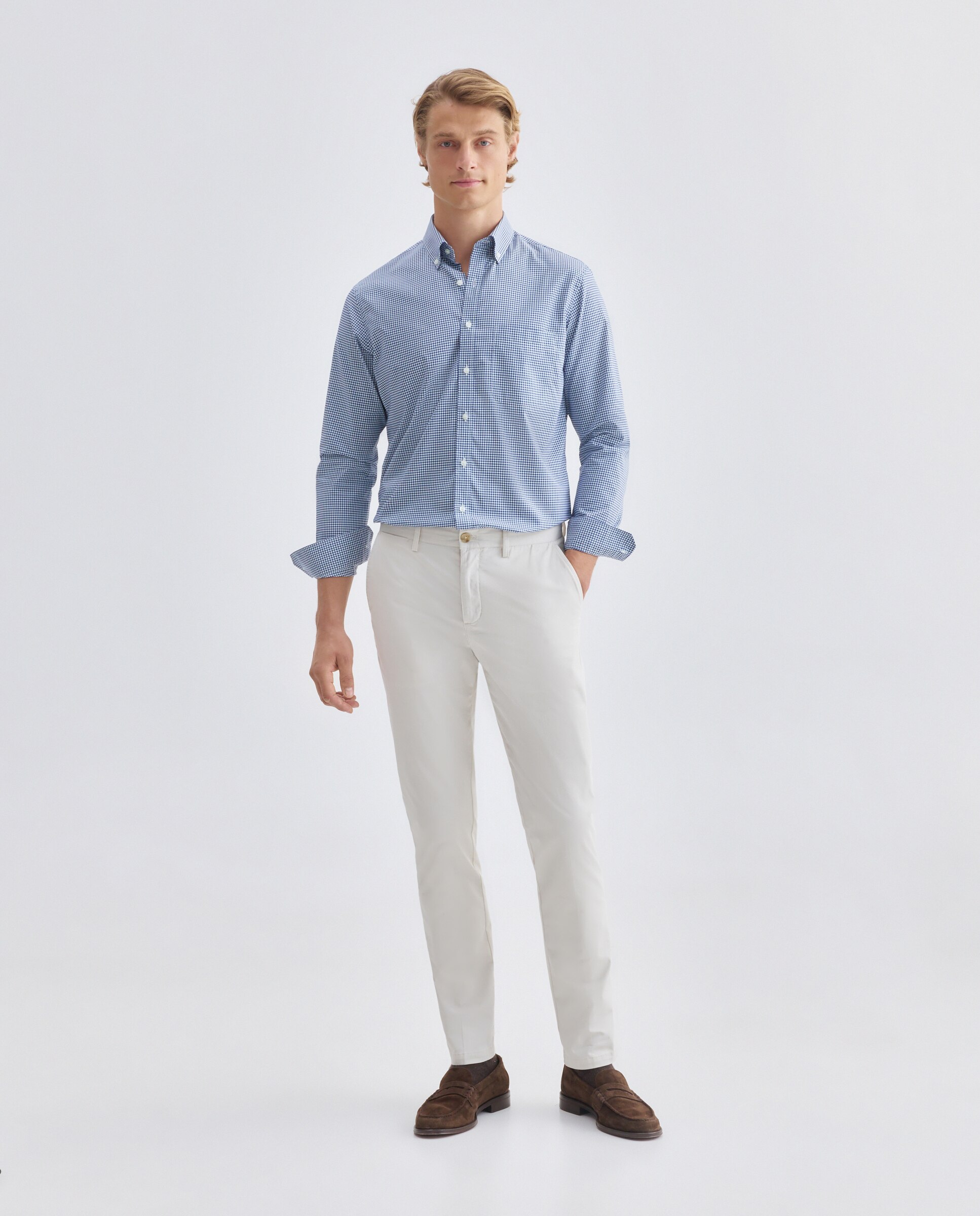 Imagen 2 de Camisa de hombre non iron - Rushmore - Blanco Blanco