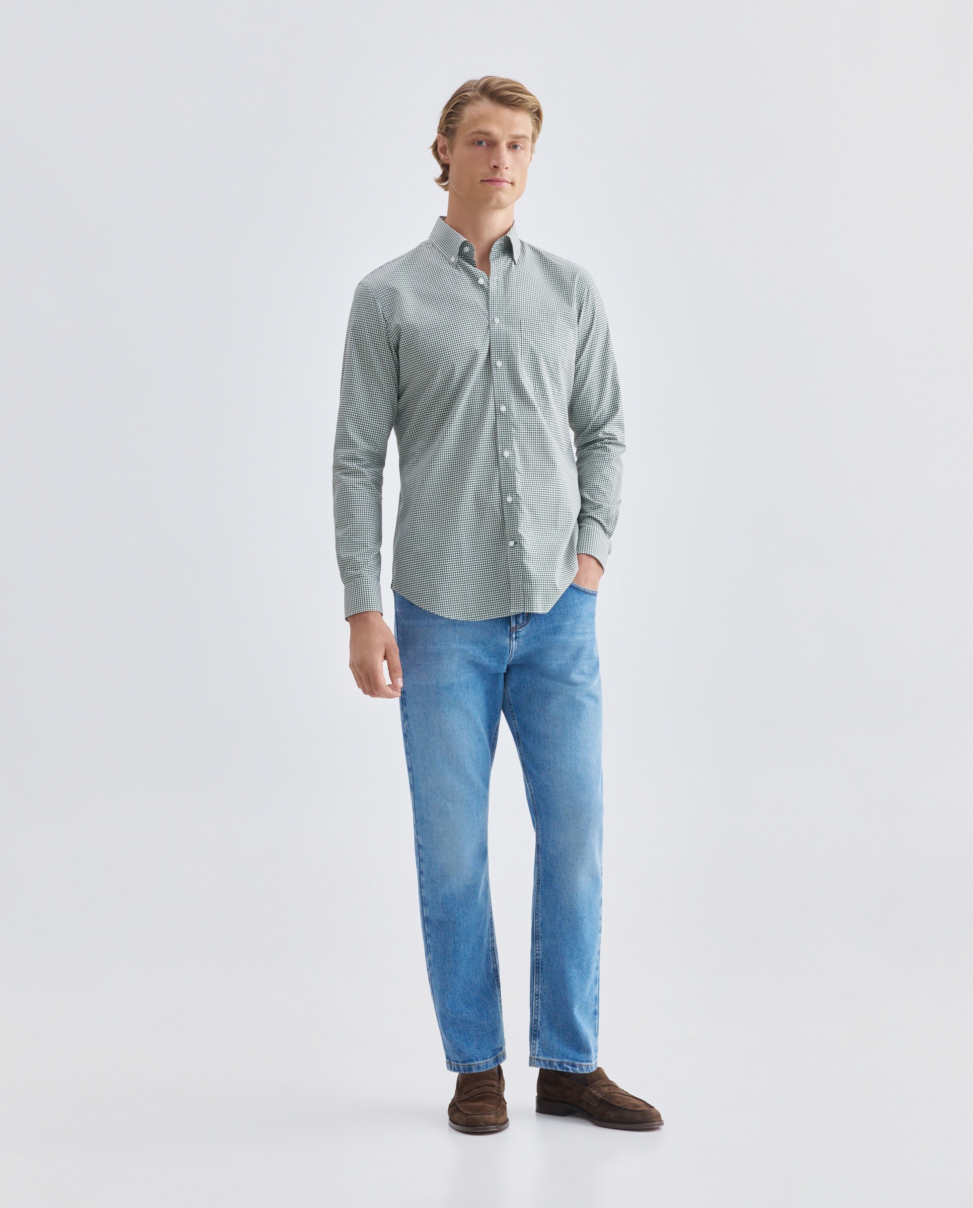 Imagen 2 de Camisa de hombre non iron - Rushmore - Blanco Blanco