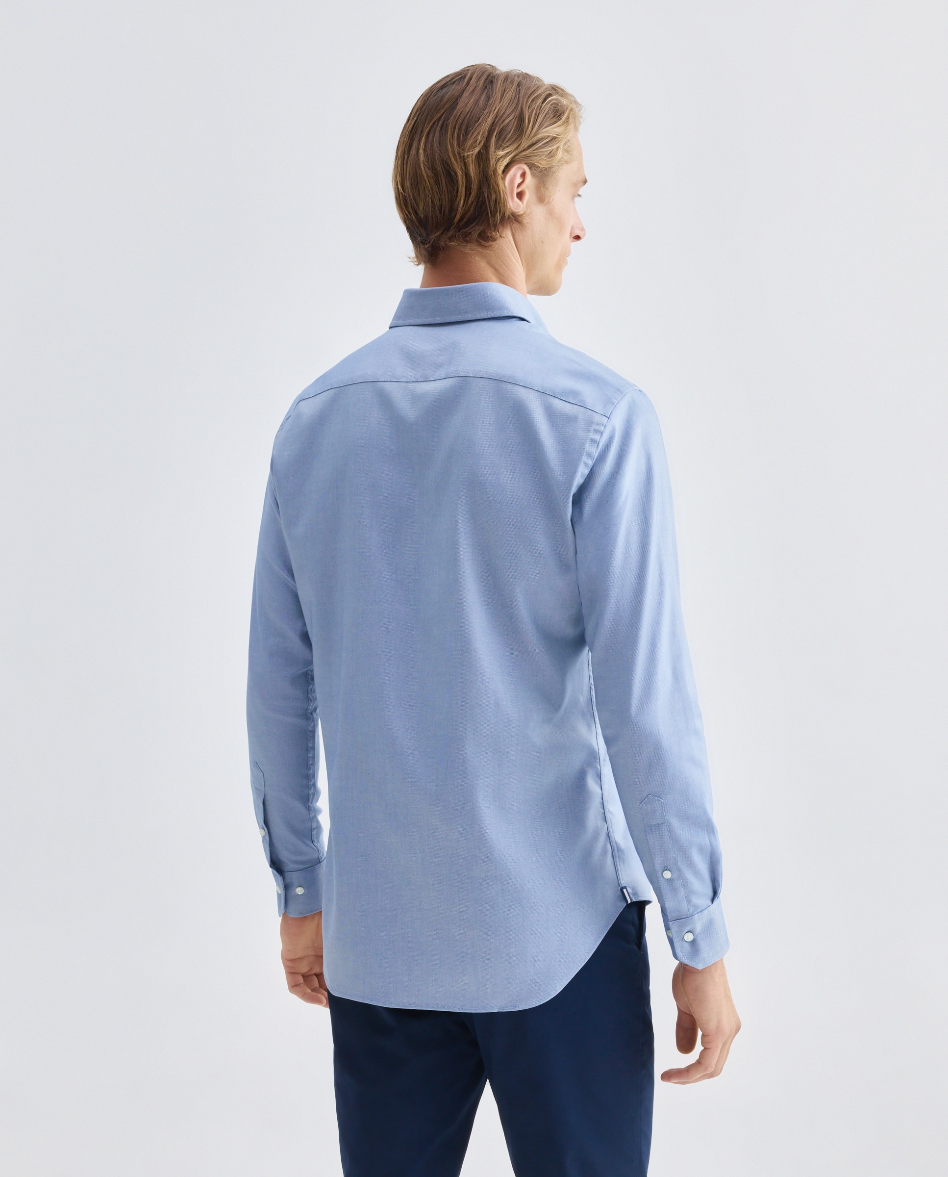 Camisa de hombre non iron - Rushmore - Azul Azul-3