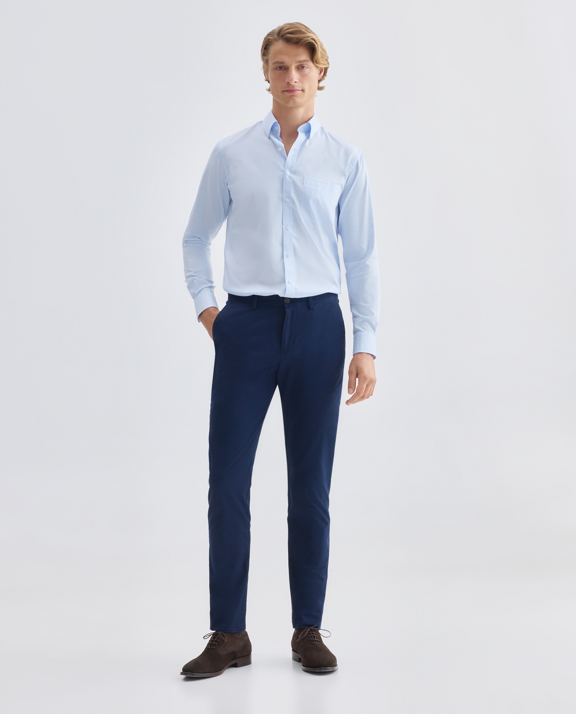 Camisa Non Iron Azul-claro-2