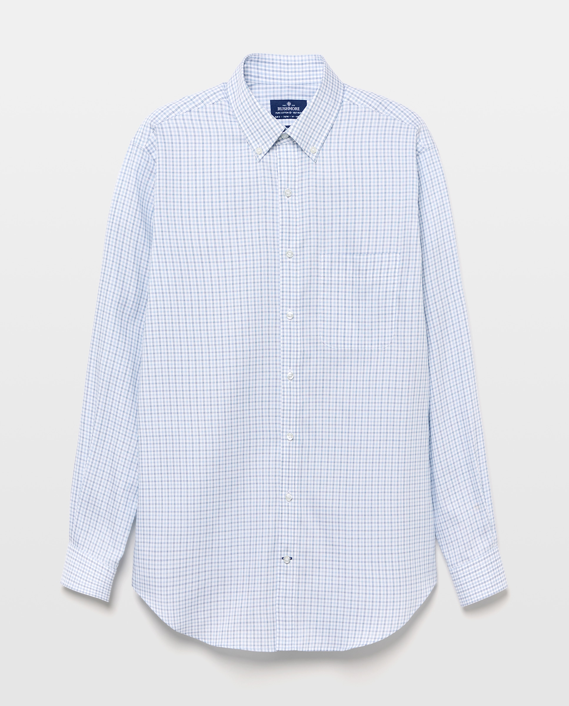 Camisa Non Iron Azul-4