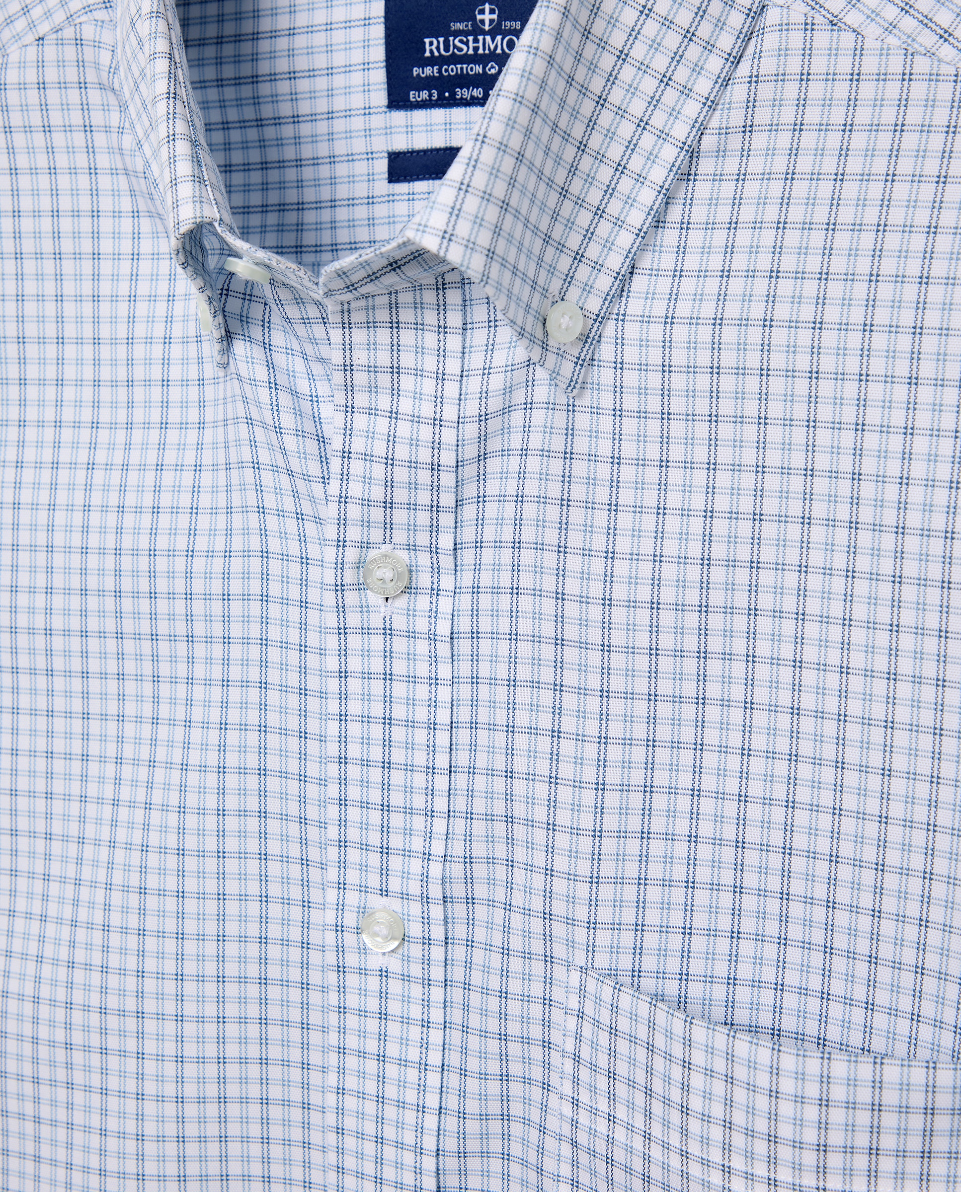 Camisa Non Iron Azul-5