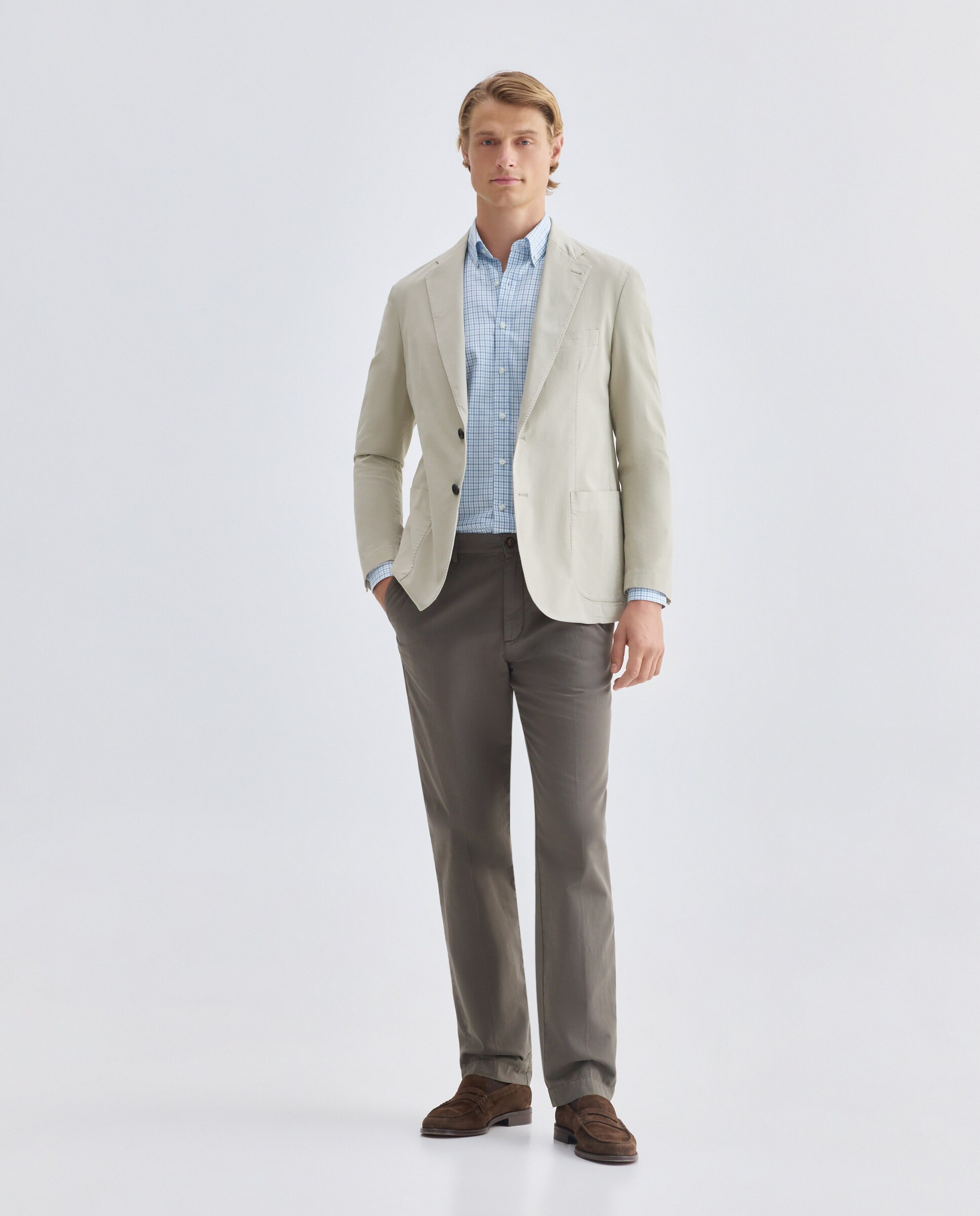 Camisa Non Iron Azul-2