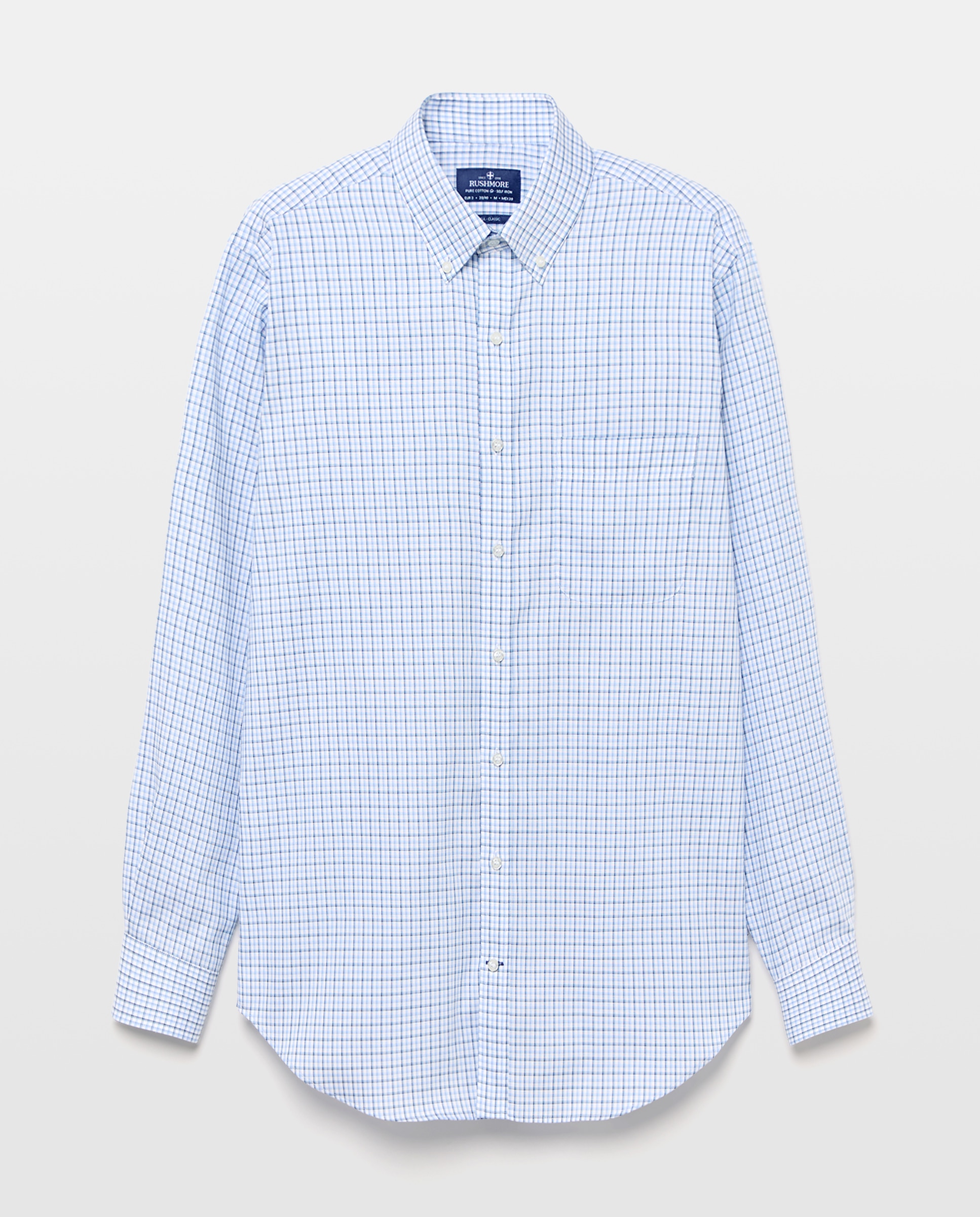Camisa Non Iron Azul-4