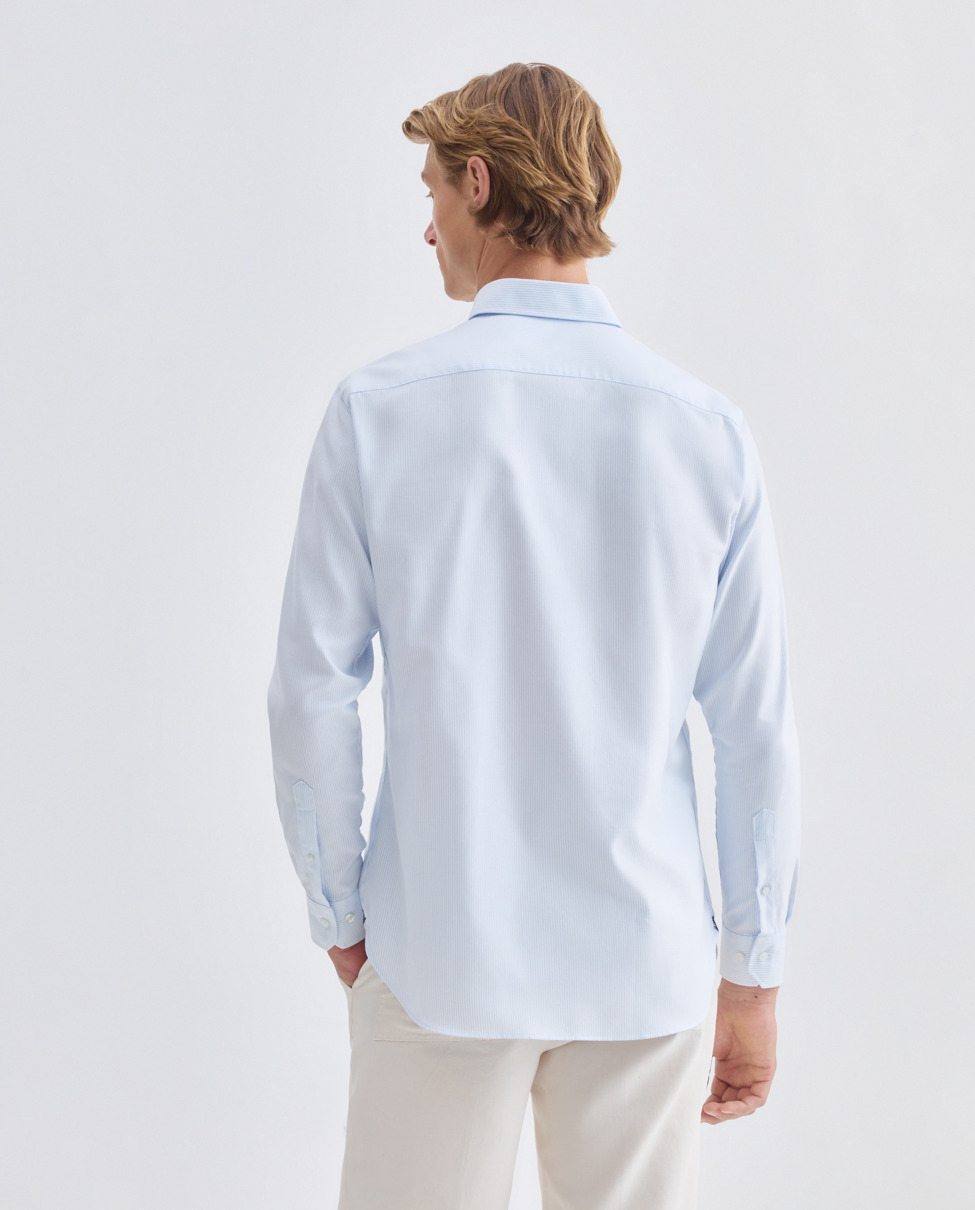 Camisa Non Iron Azul-3