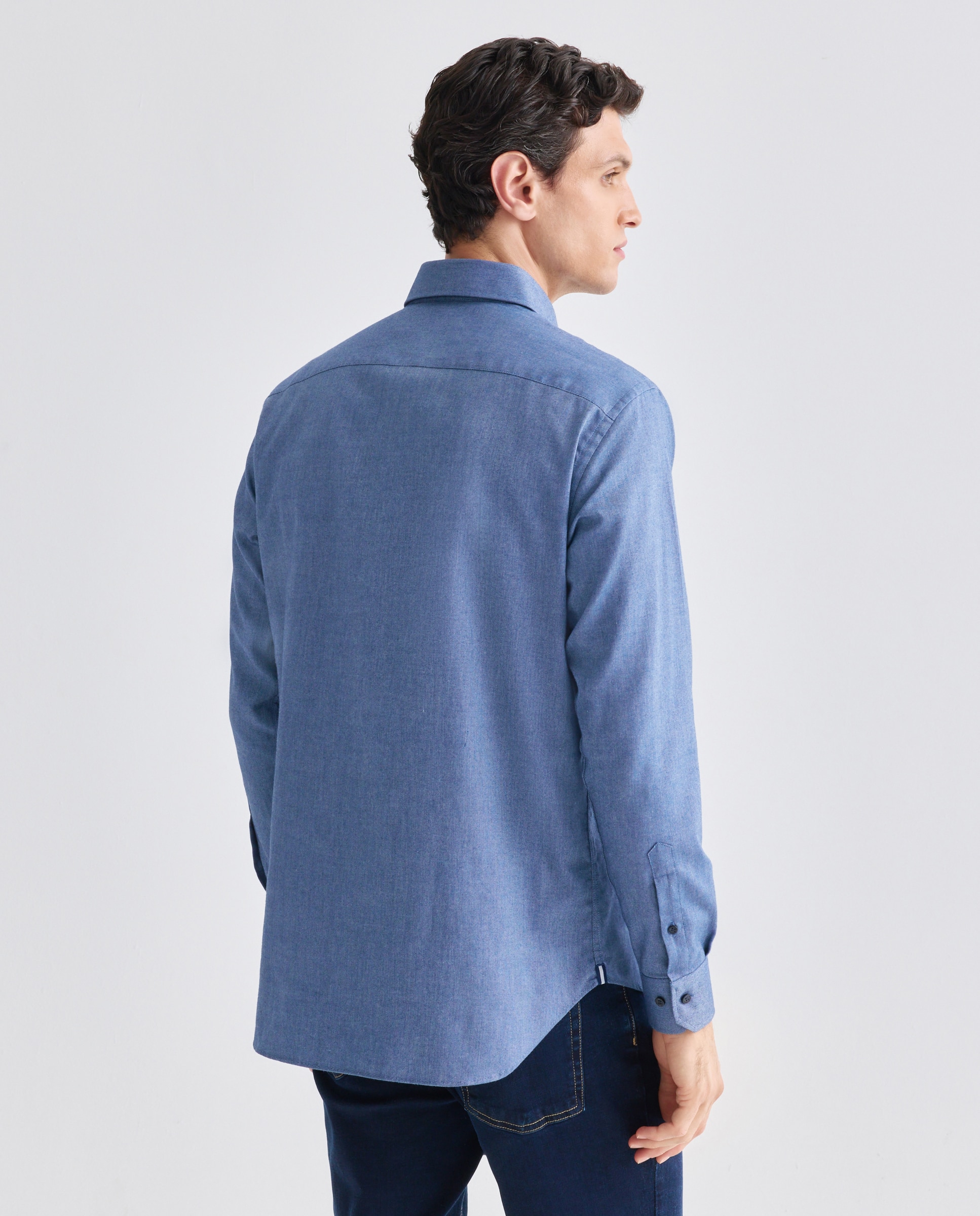 Camisa Non Iron Azul-3