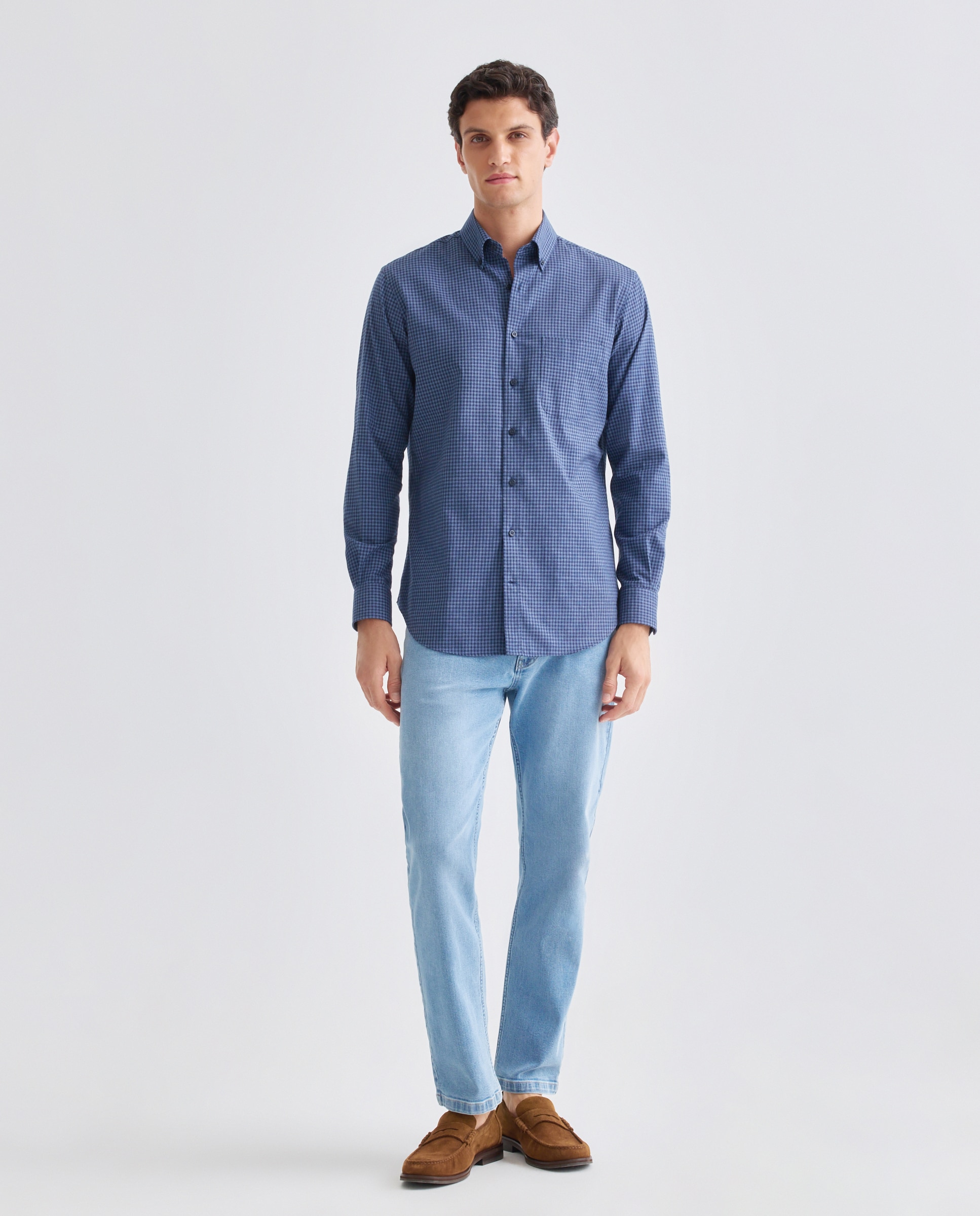 Camisa Non Iron Azul-marinho-2