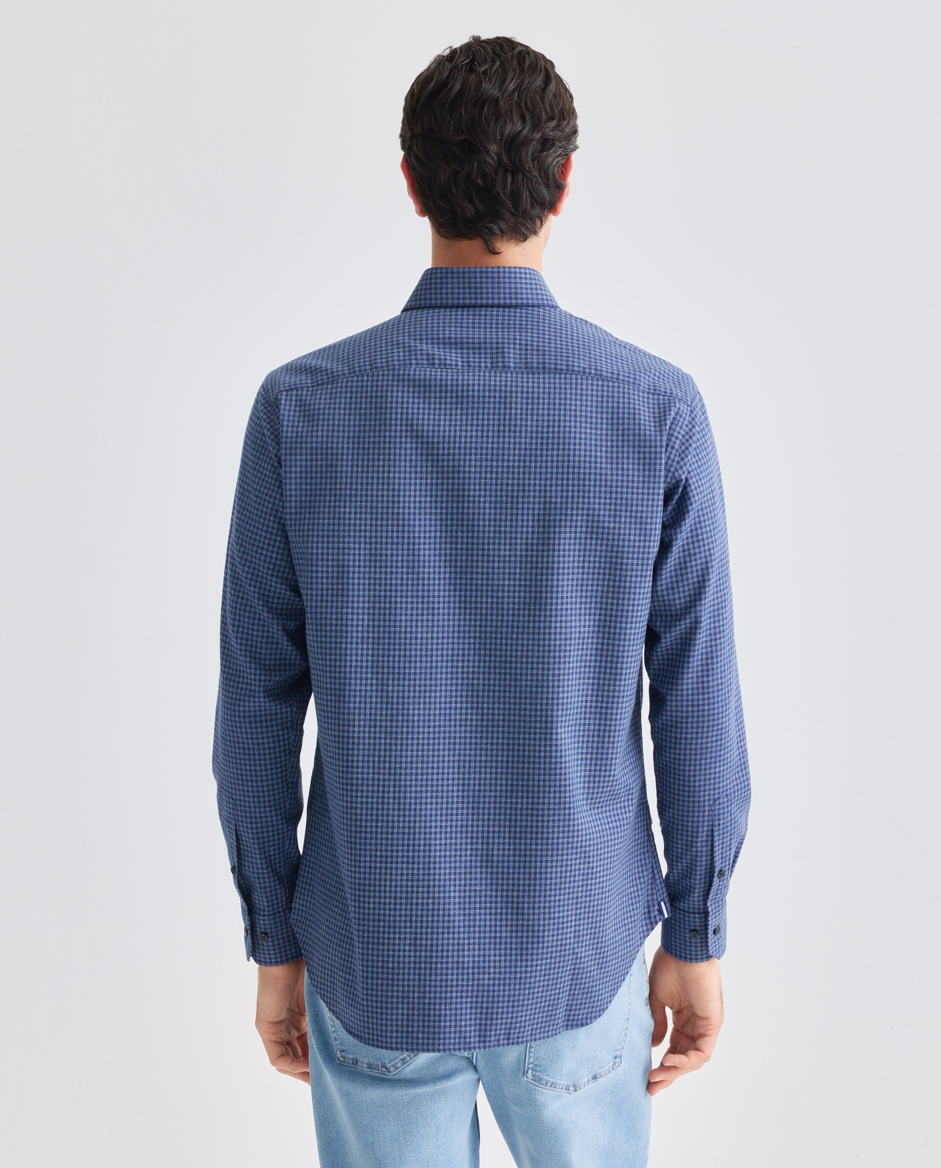 Camisa Non Iron Azul-marinho-3