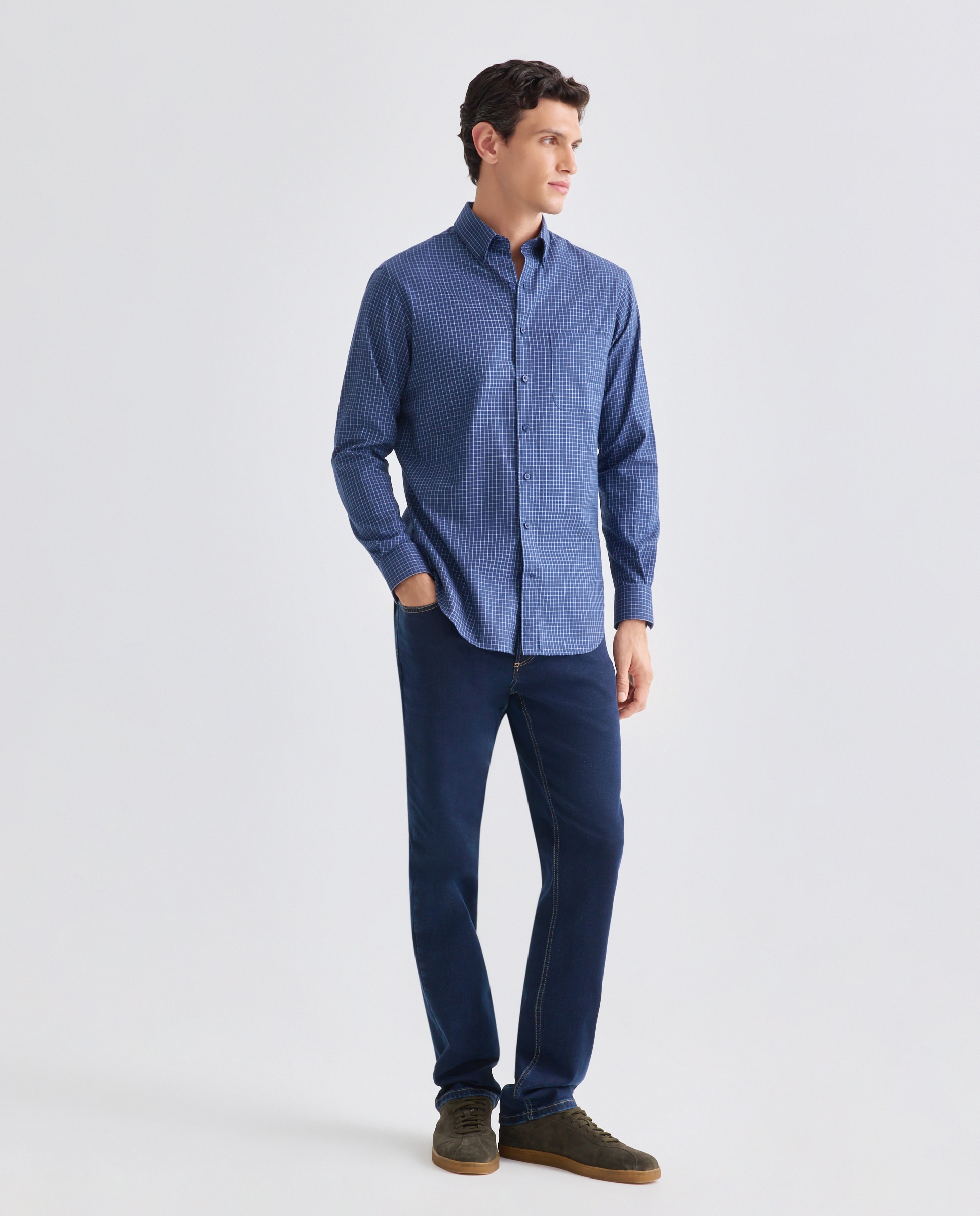 Camisa Non Iron Azul-marinho-2