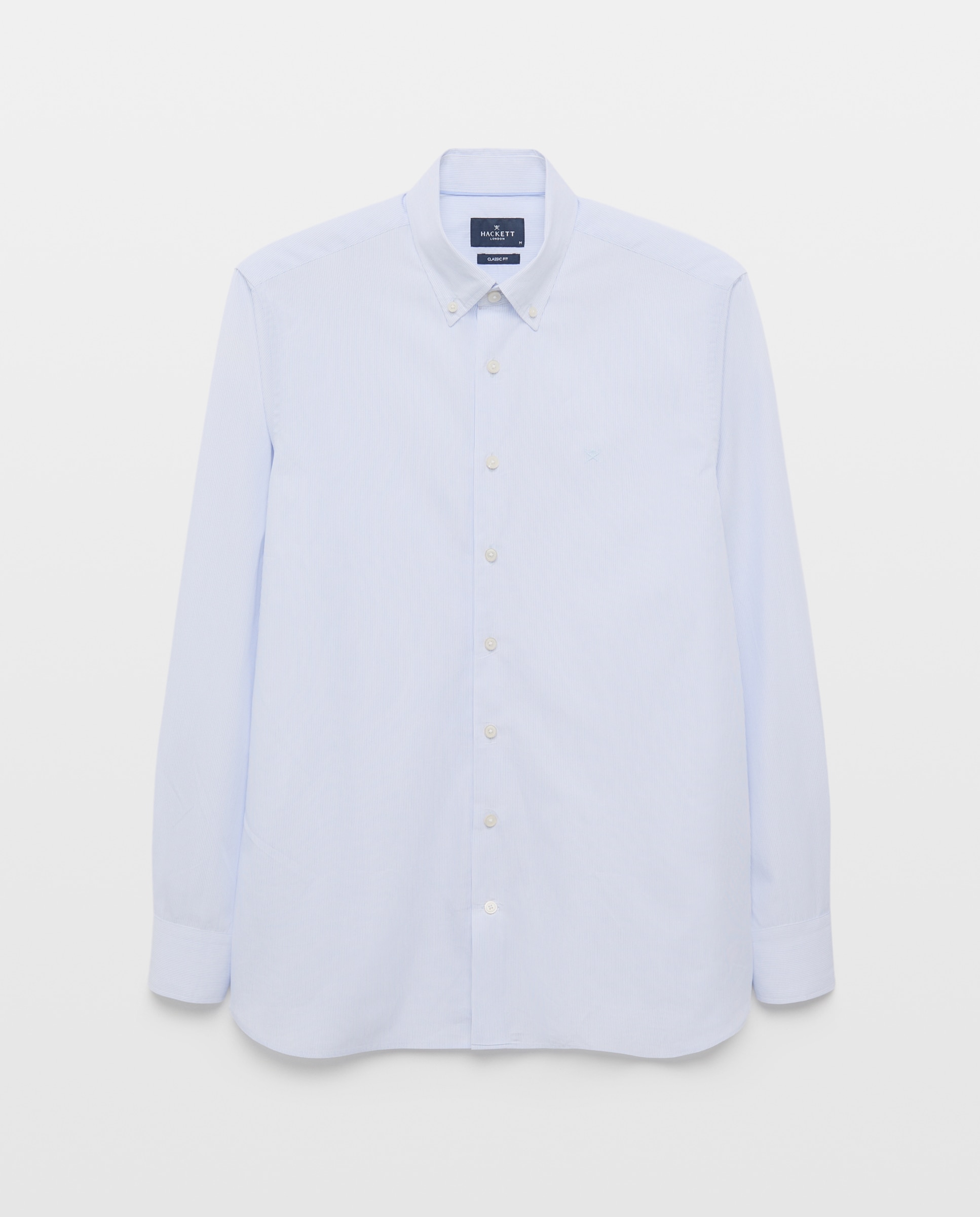 Imagen 1 de Camisa de hombre de rayas finas fit clásico Azul claro