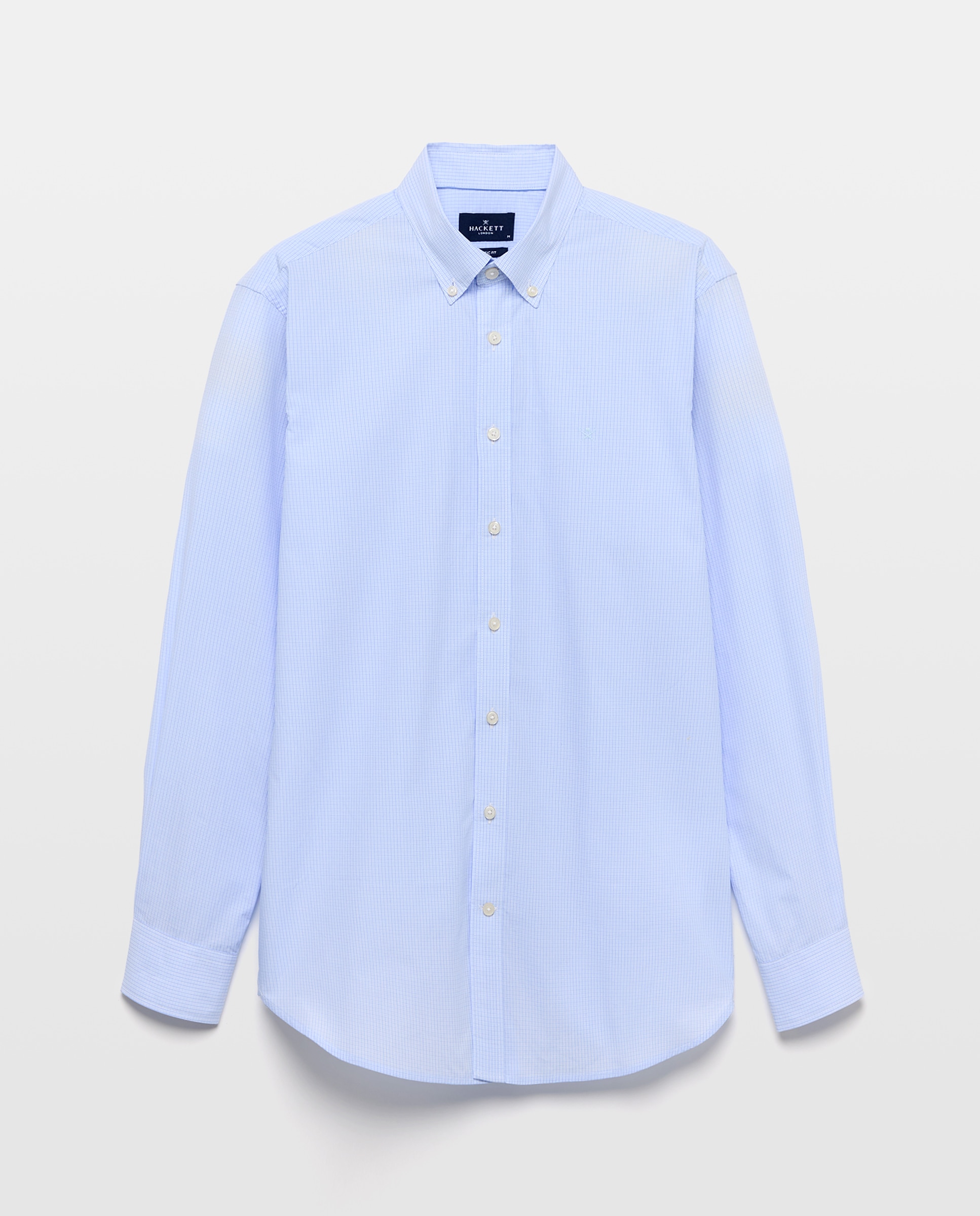 Imagen 1 de Camisa de hombre fit clásico de cuadros Azul claro
