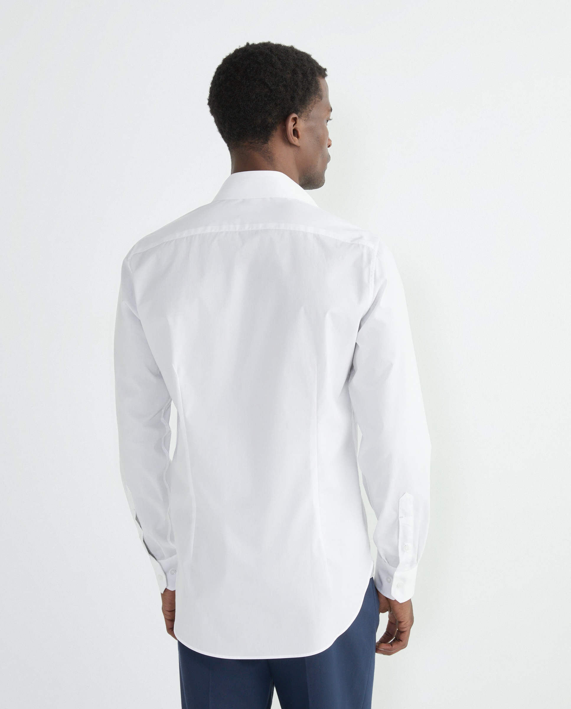 Camisa Formal Modern Fit - Branco Azul-claro-3