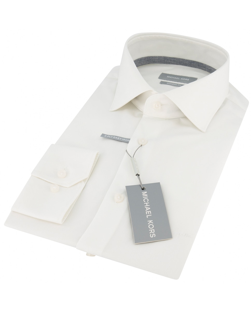 Camisa Formal Modern Fit - Branco Azul-claro-5
