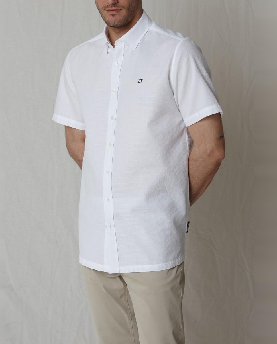 Camisa Casual Branco-4
