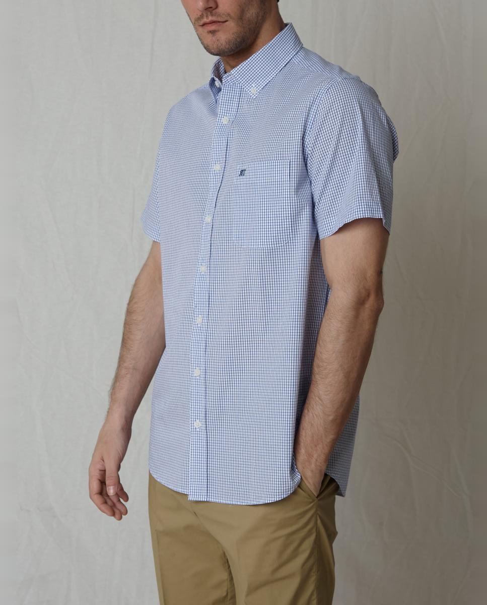 Camisa Casual Azul-4