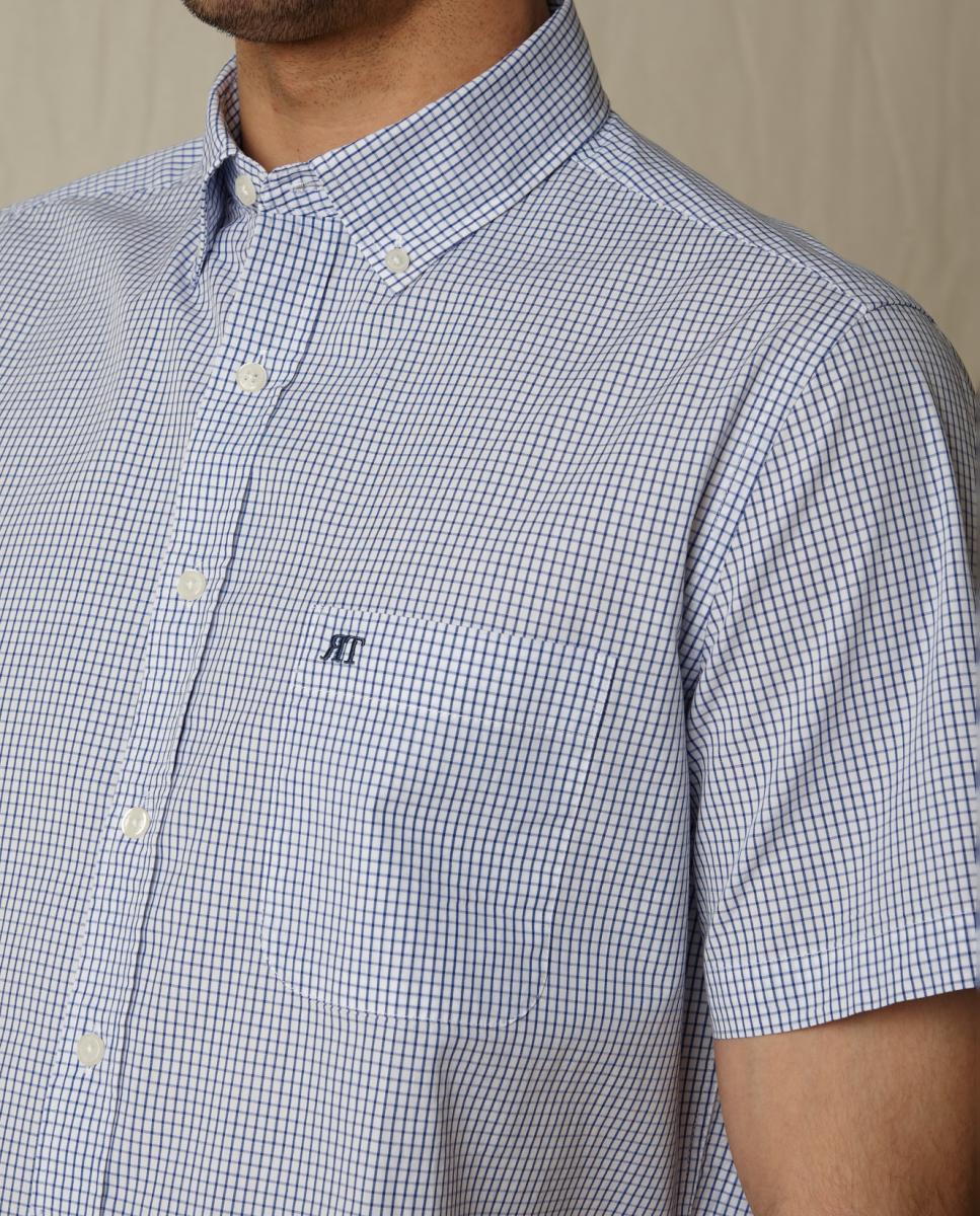 Camisa Casual Azul-6