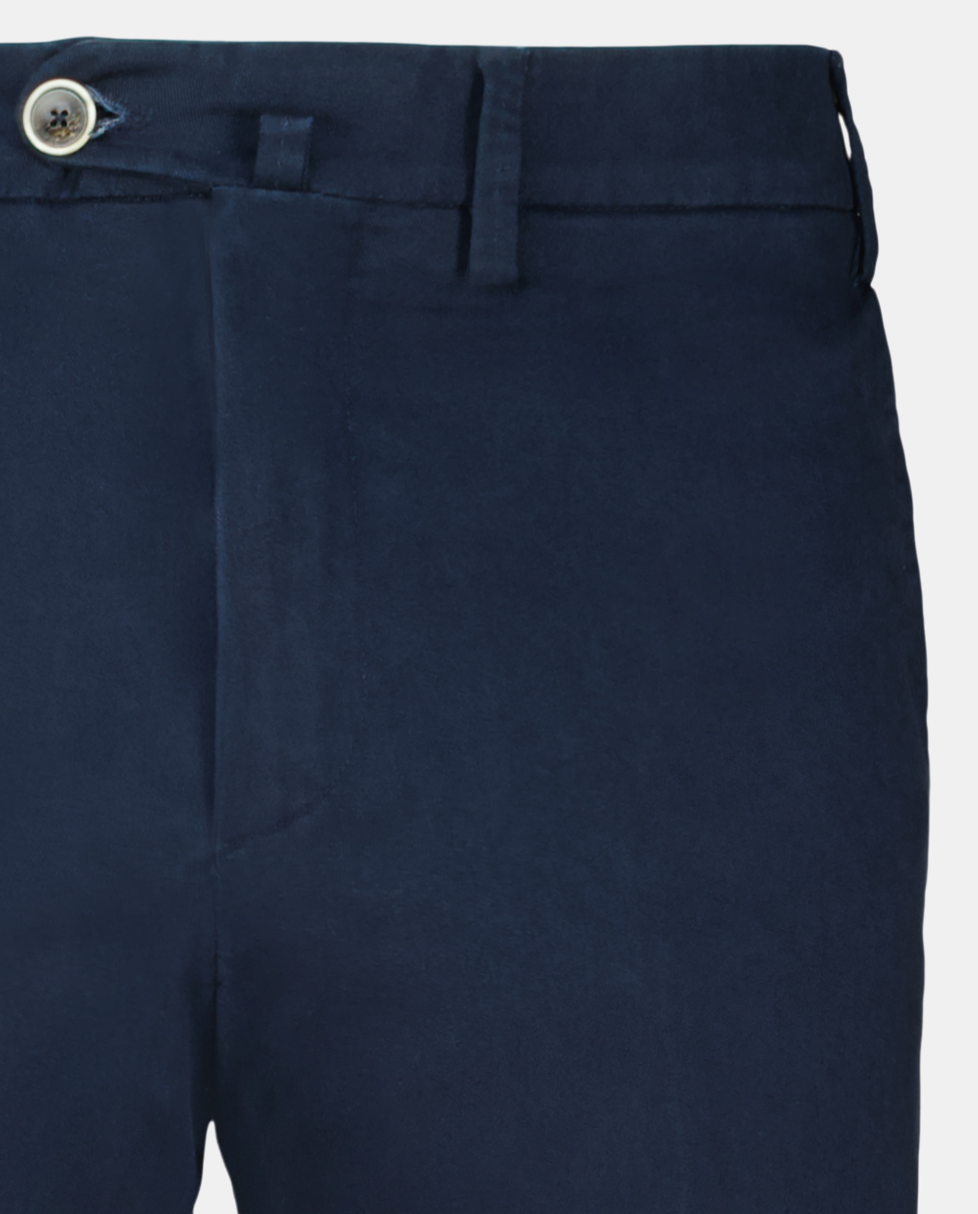 Calças Chino Regular Fit de Algodão Stretch Lisas Azul-marinho-5