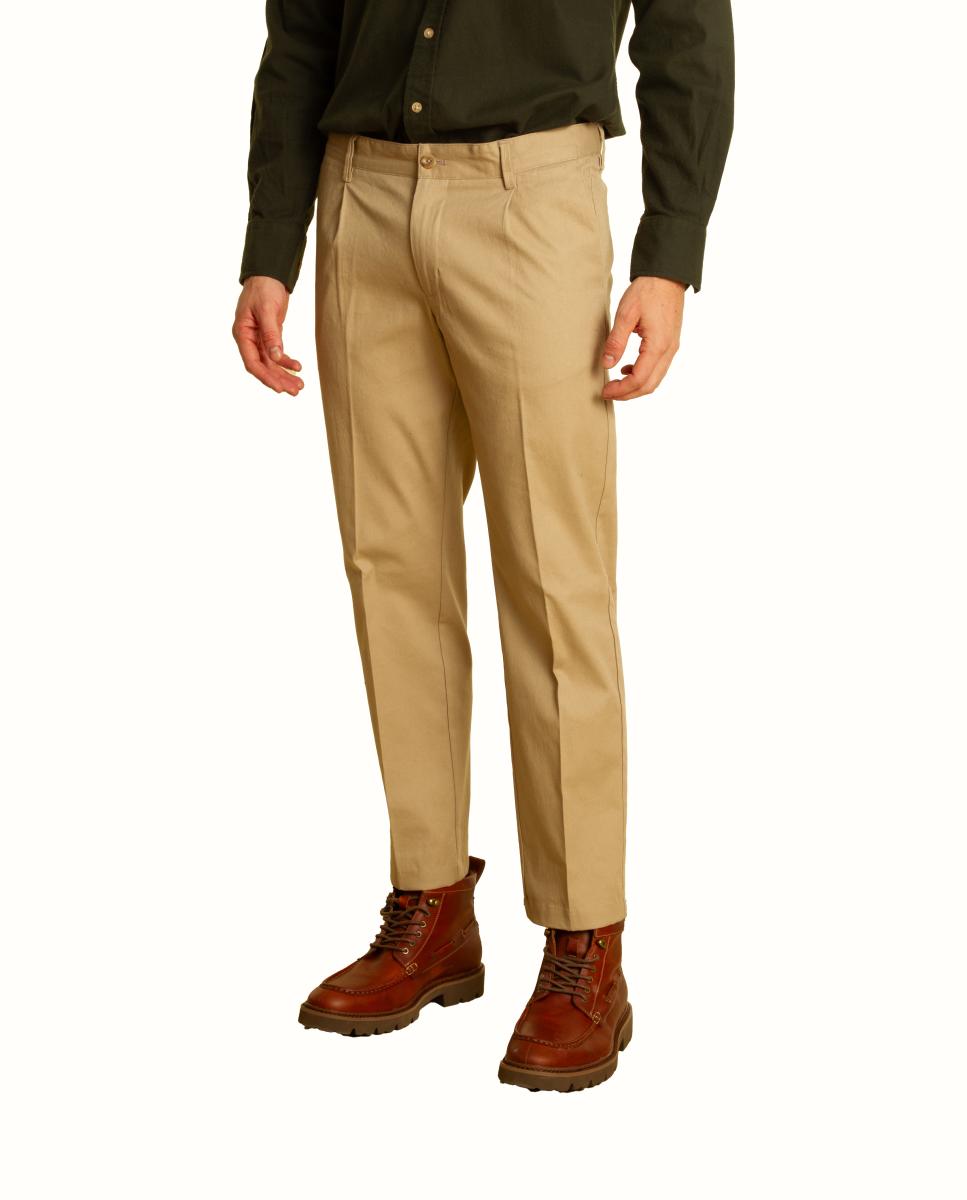 Pantalón chino - Roberto Torretta - Beige Beige-3