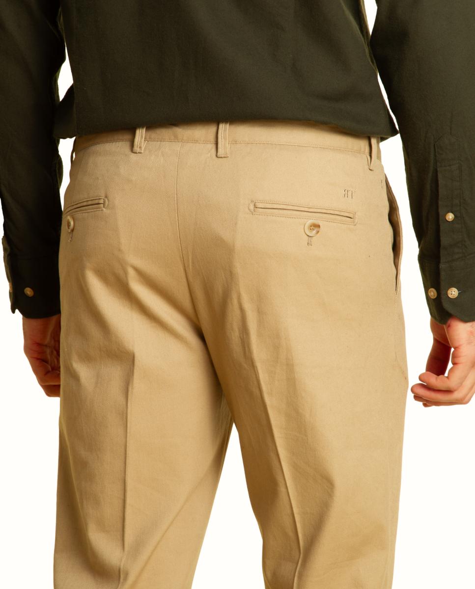 Pantalón chino - Roberto Torretta - Beige Beige-5
