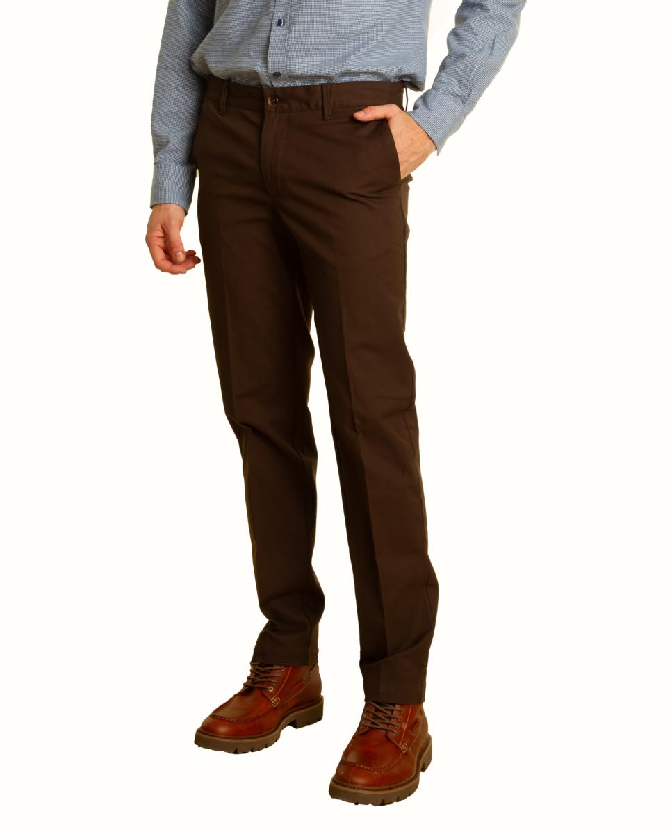 Pantalón chino - Roberto Torretta - Marrón Marrón-4