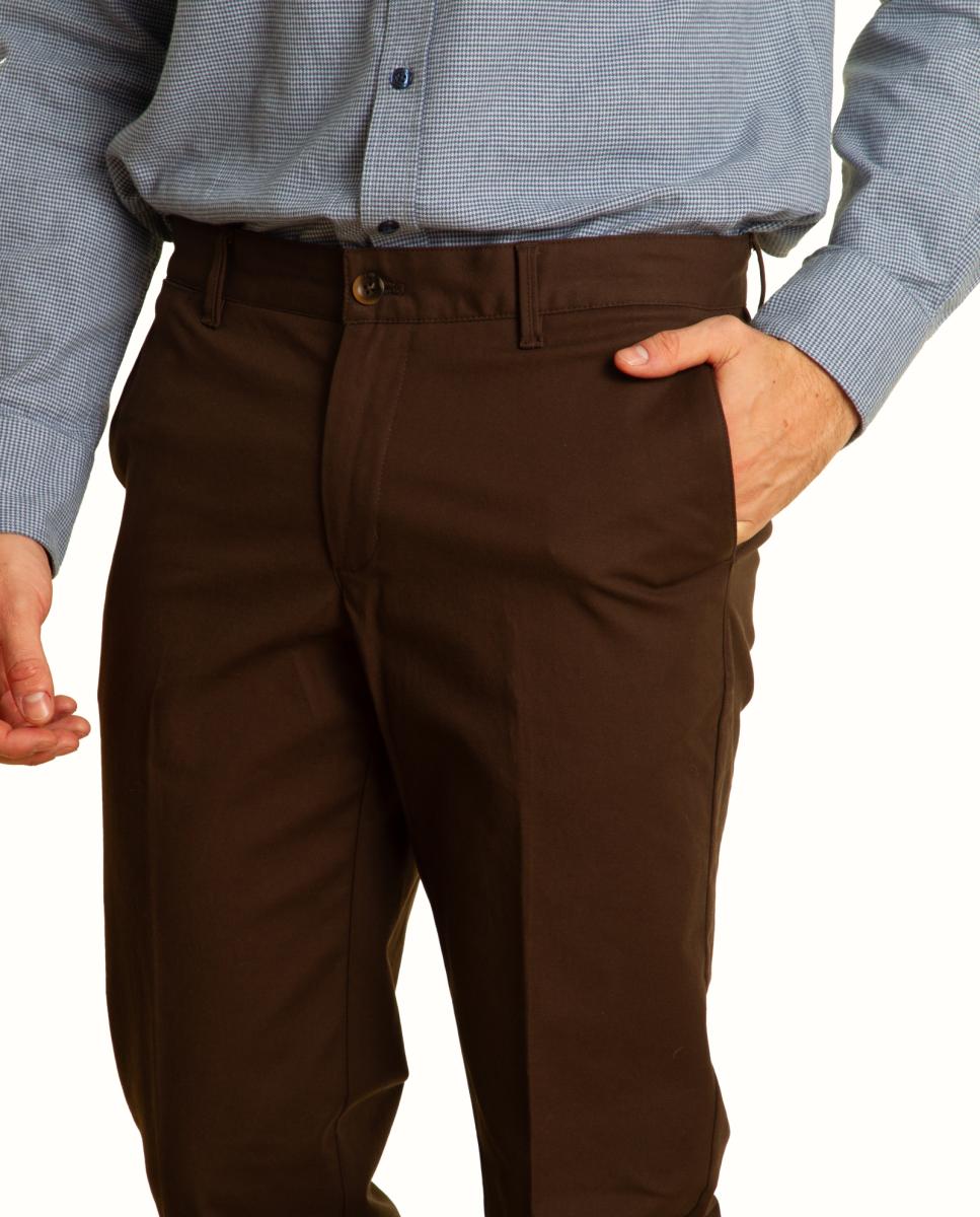 Pantalón chino - Roberto Torretta - Marrón Marrón-7