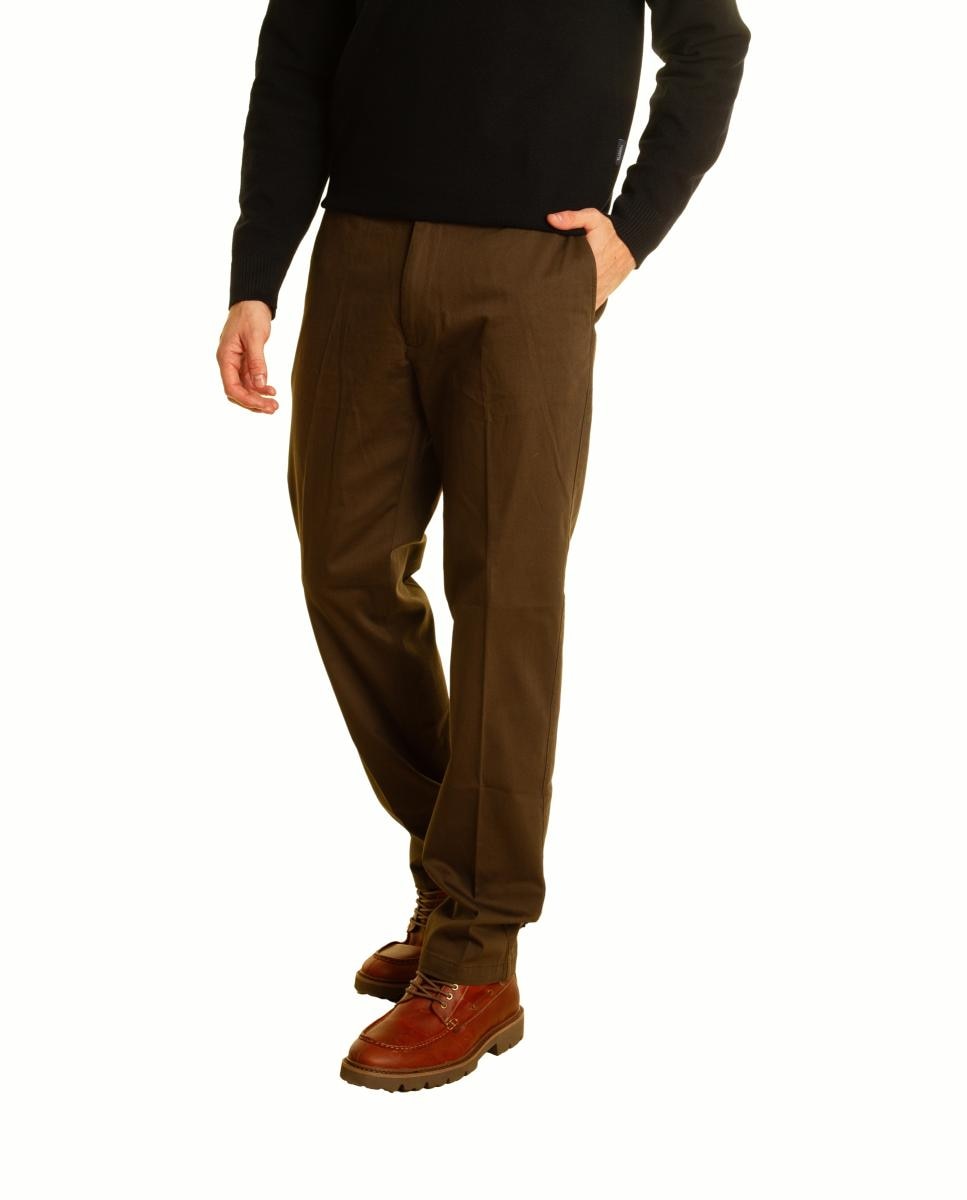 Imagen 3 de Pantalón chino de hombre - Roberto Torretta - Marrón oscuro Marrón oscuro