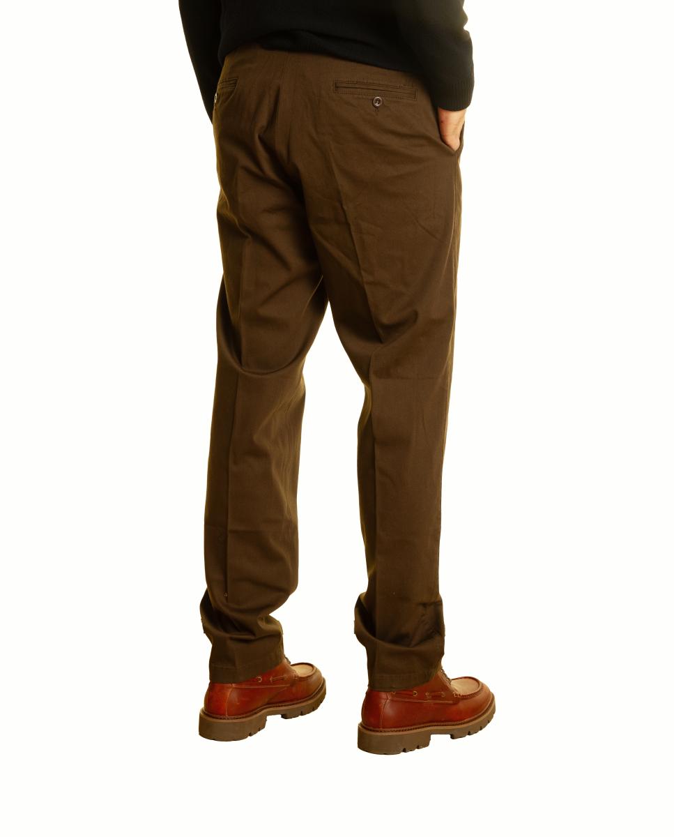 Imagen 4 de Pantalón chino de hombre - Roberto Torretta - Marrón oscuro Marrón oscuro