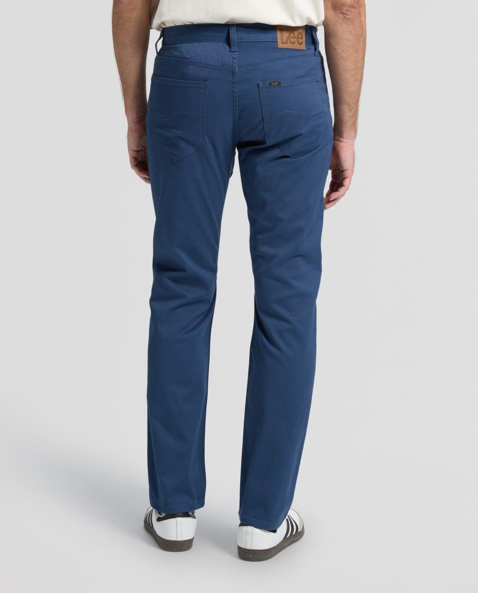 Calças de 5 Bolsos Daren Zip Azul-3