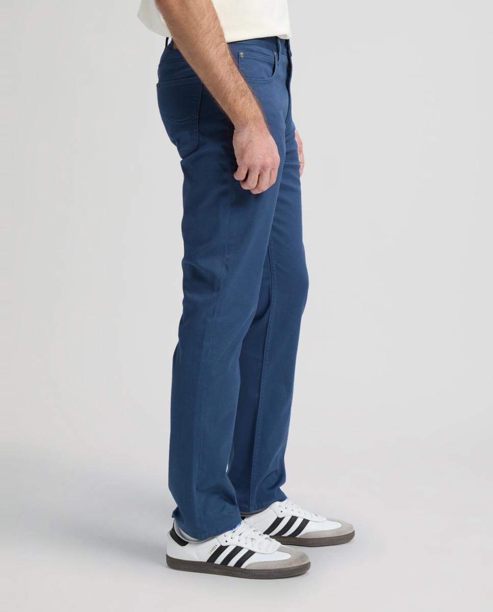 Calças de 5 Bolsos Daren Zip Azul-4