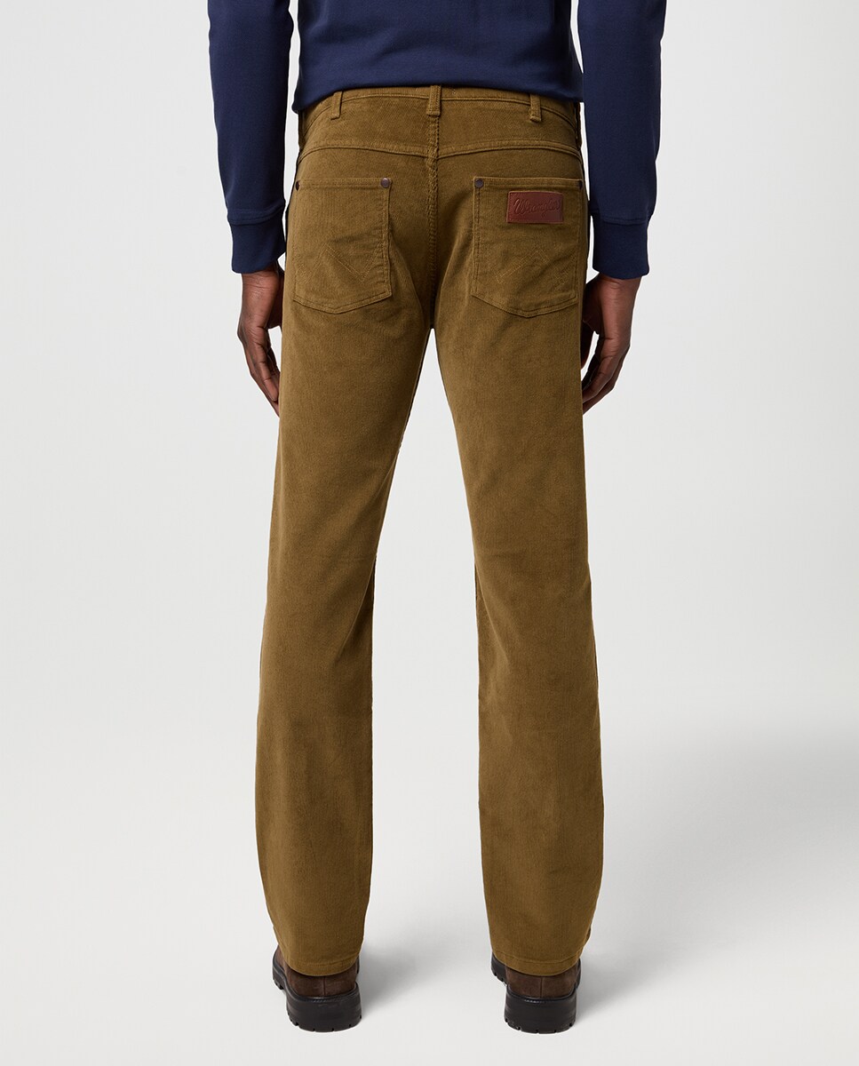 Calças de Bombazina Greensboro Camel-3