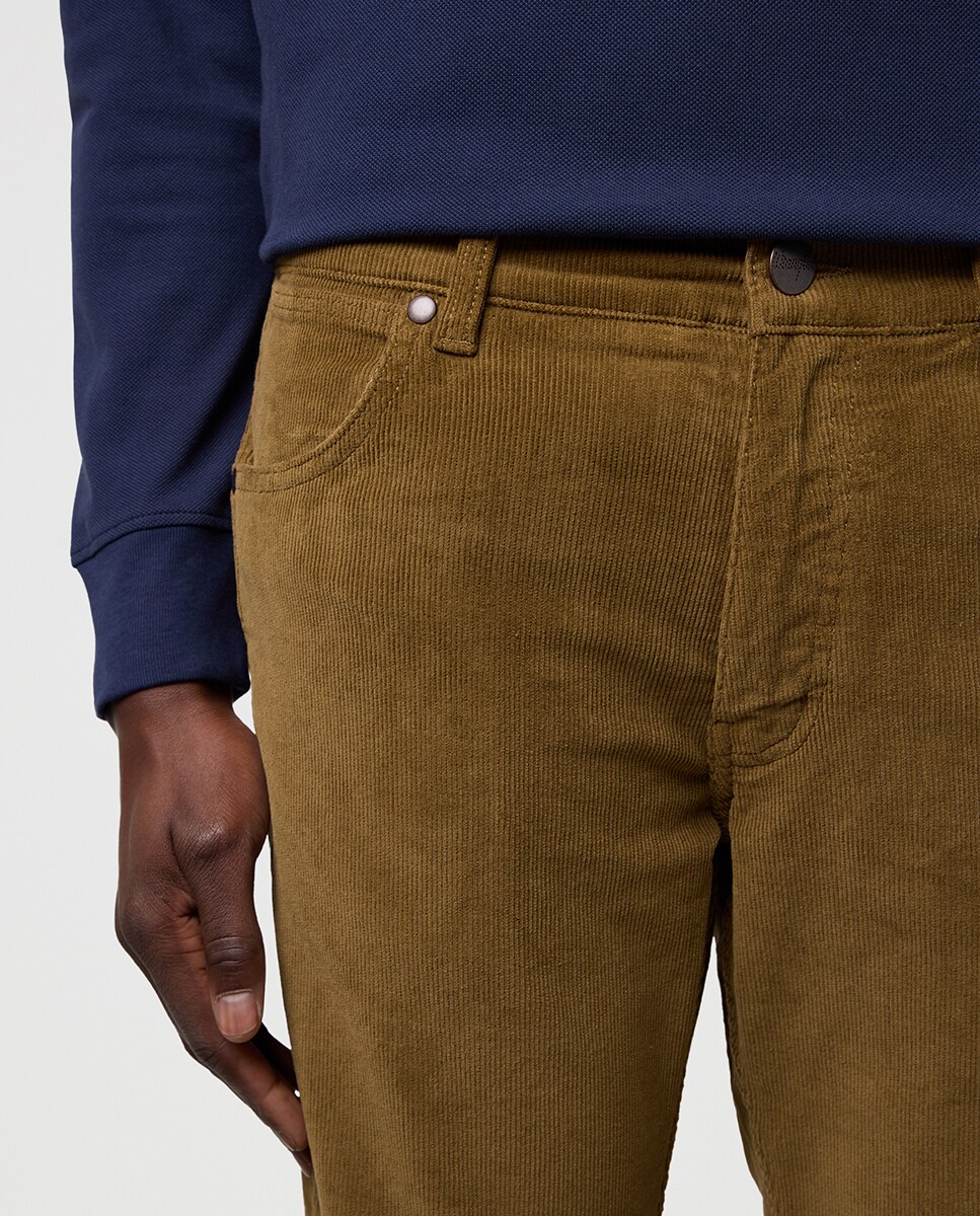 Calças de Bombazina Greensboro Camel-4