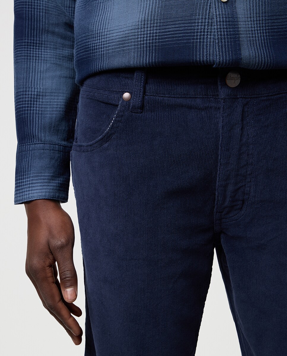 Calças de Bombazina Greensboro Azul-marinho-4