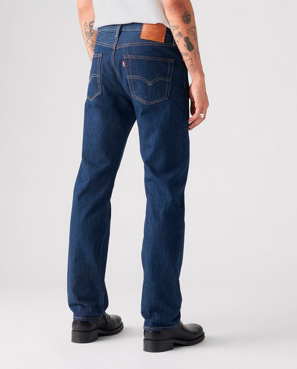 Jeans de homem 501 regular azuis Azul-2