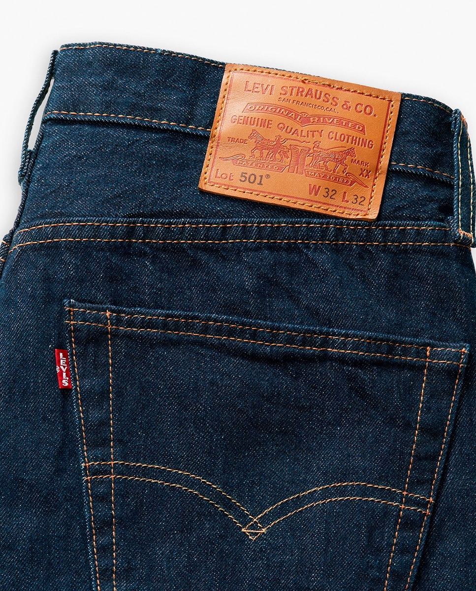 Jeans de homem 501 regular azuis Azul-5