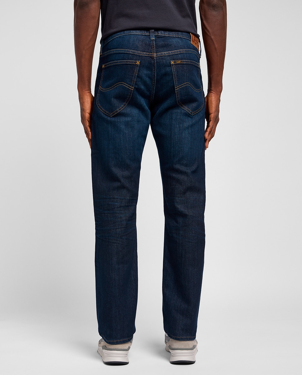 Jeans de 5 Bolsos Daren Zip Azul-índigo-3