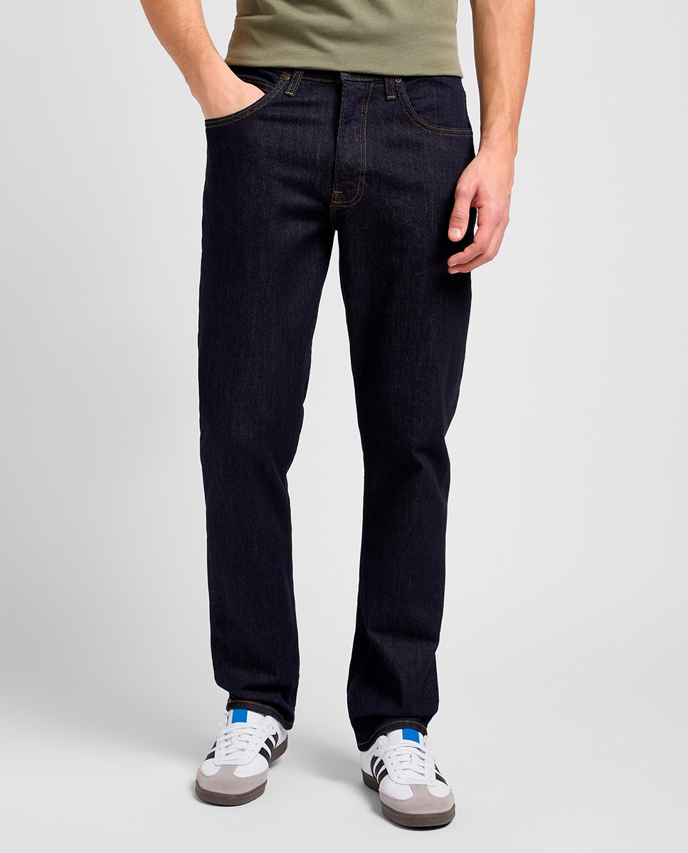 Jeans de 5 Bolsos Brooklyn Straight Azul-índigo-2