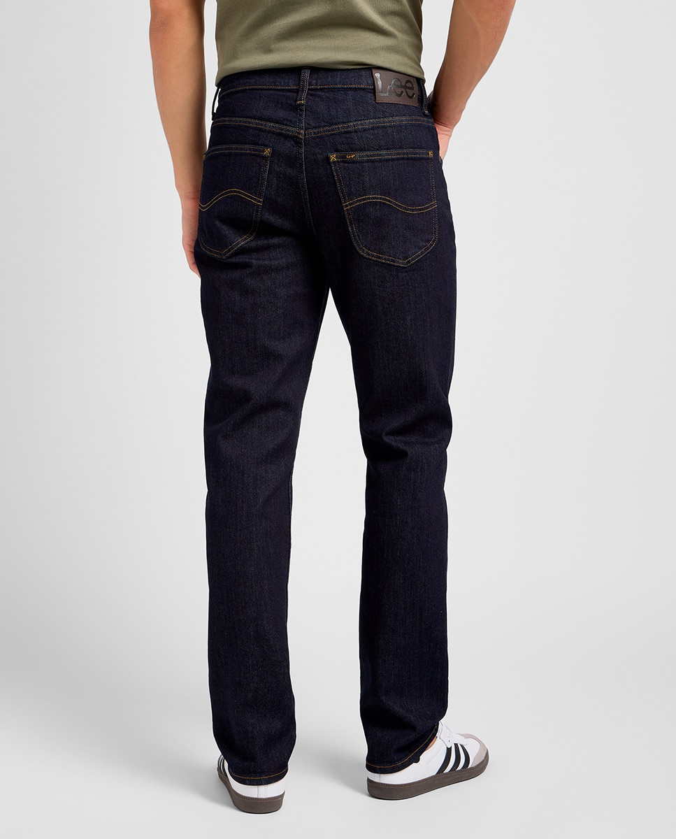 Jeans de 5 Bolsos Brooklyn Straight Azul-índigo-3