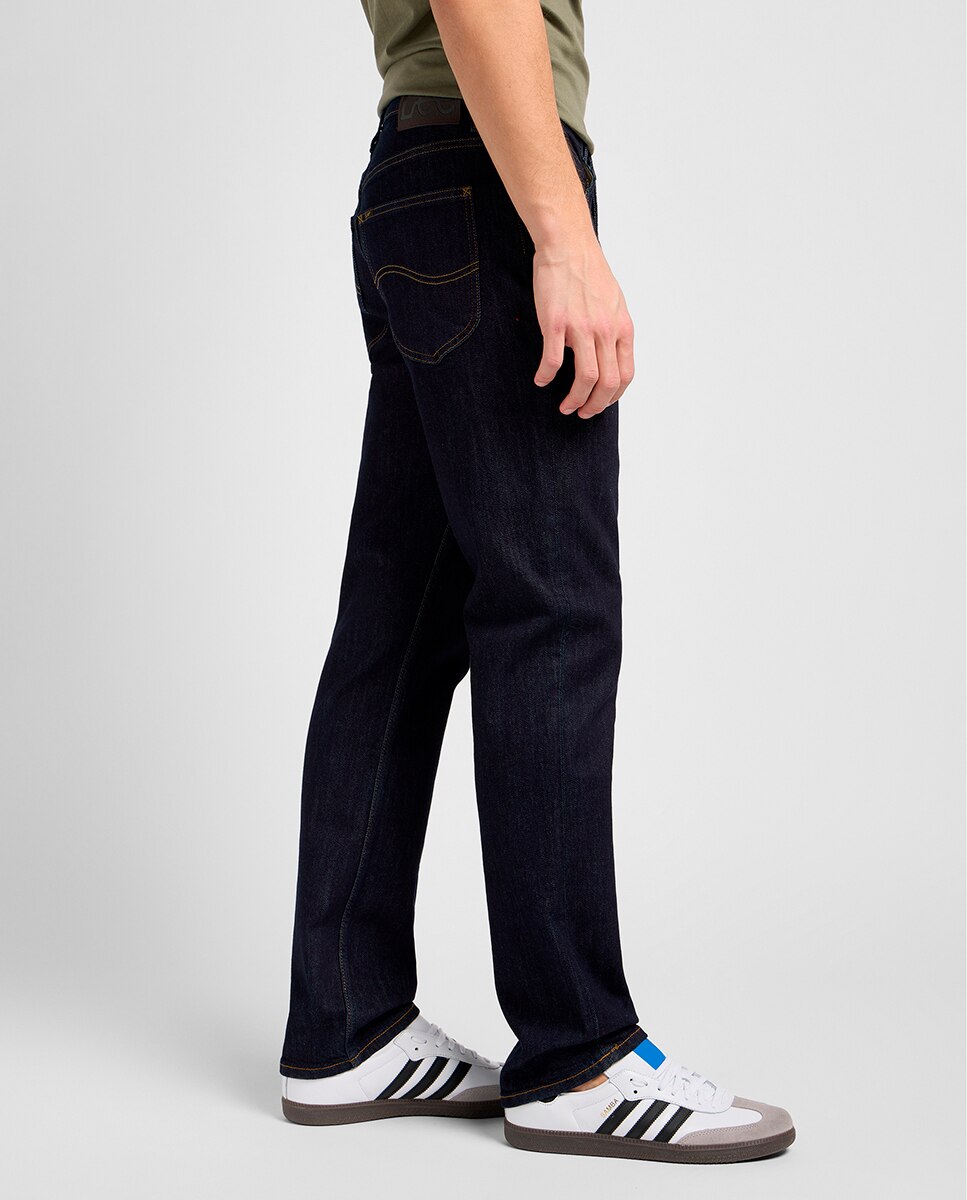 Jeans de 5 Bolsos Brooklyn Straight Azul-índigo-4
