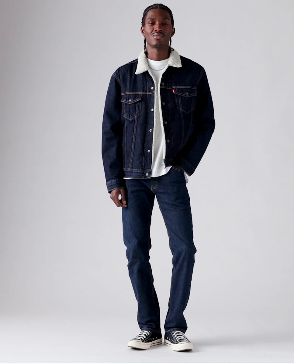 Jeans 513™ Slim Straight Preto-1