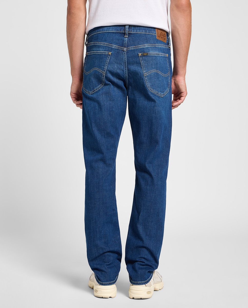 Jeans de 5 Bolsos Daren Zip Azul-3