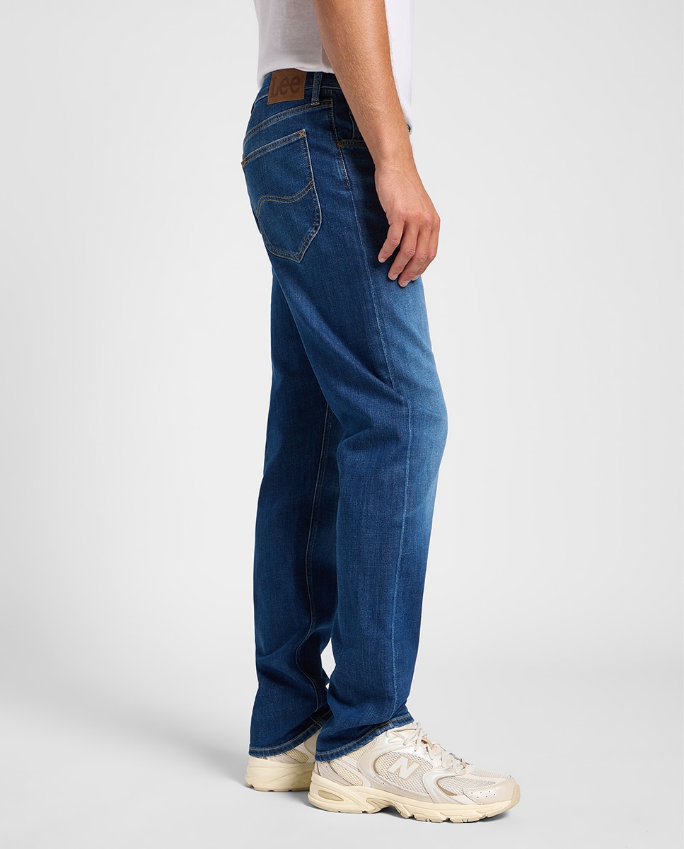 Jeans de 5 Bolsos Daren Zip Azul-4