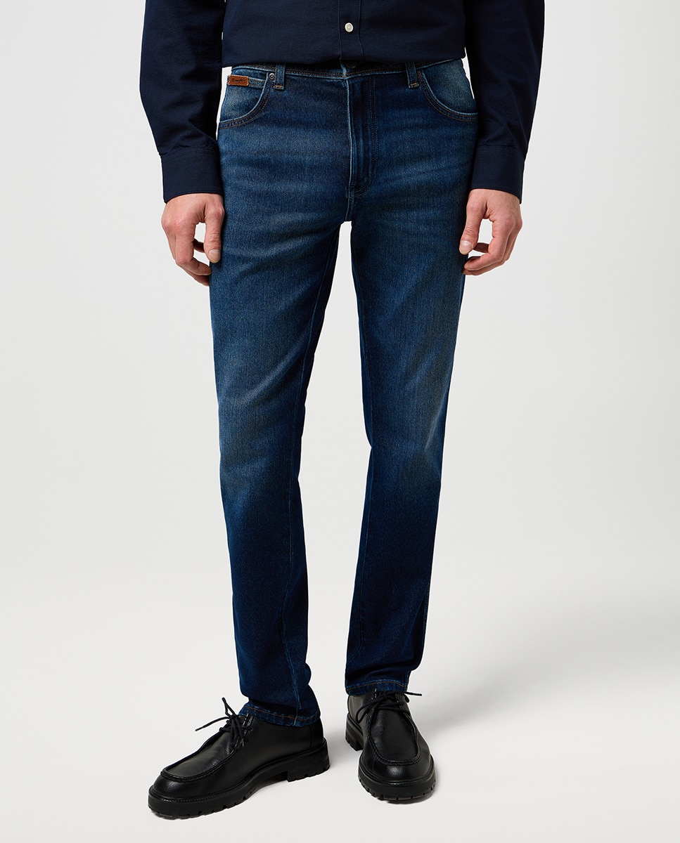 Jeans de 5 Bolsos Texas Slim Azul-índigo-2