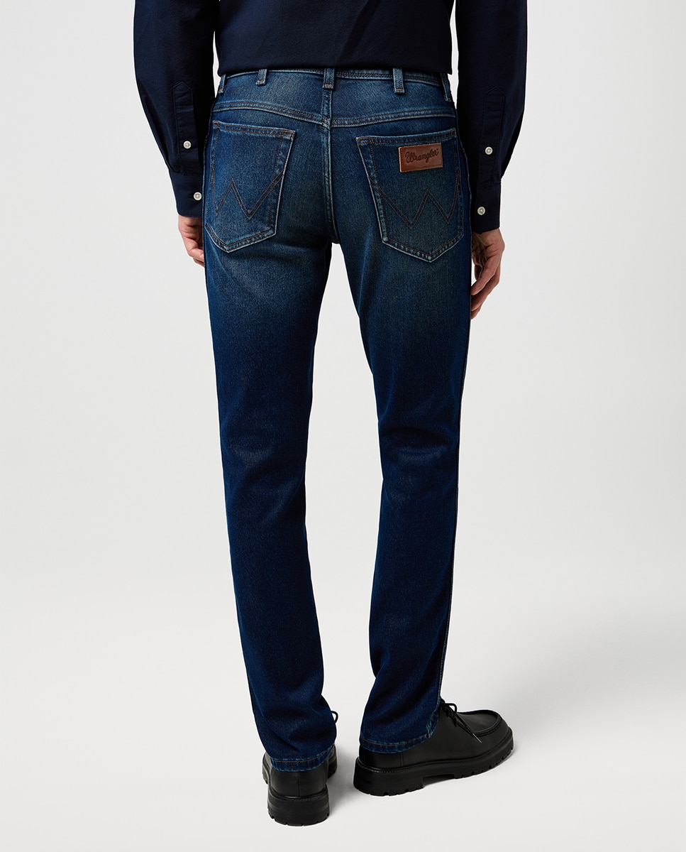 Jeans de 5 Bolsos Texas Slim Azul-índigo-3