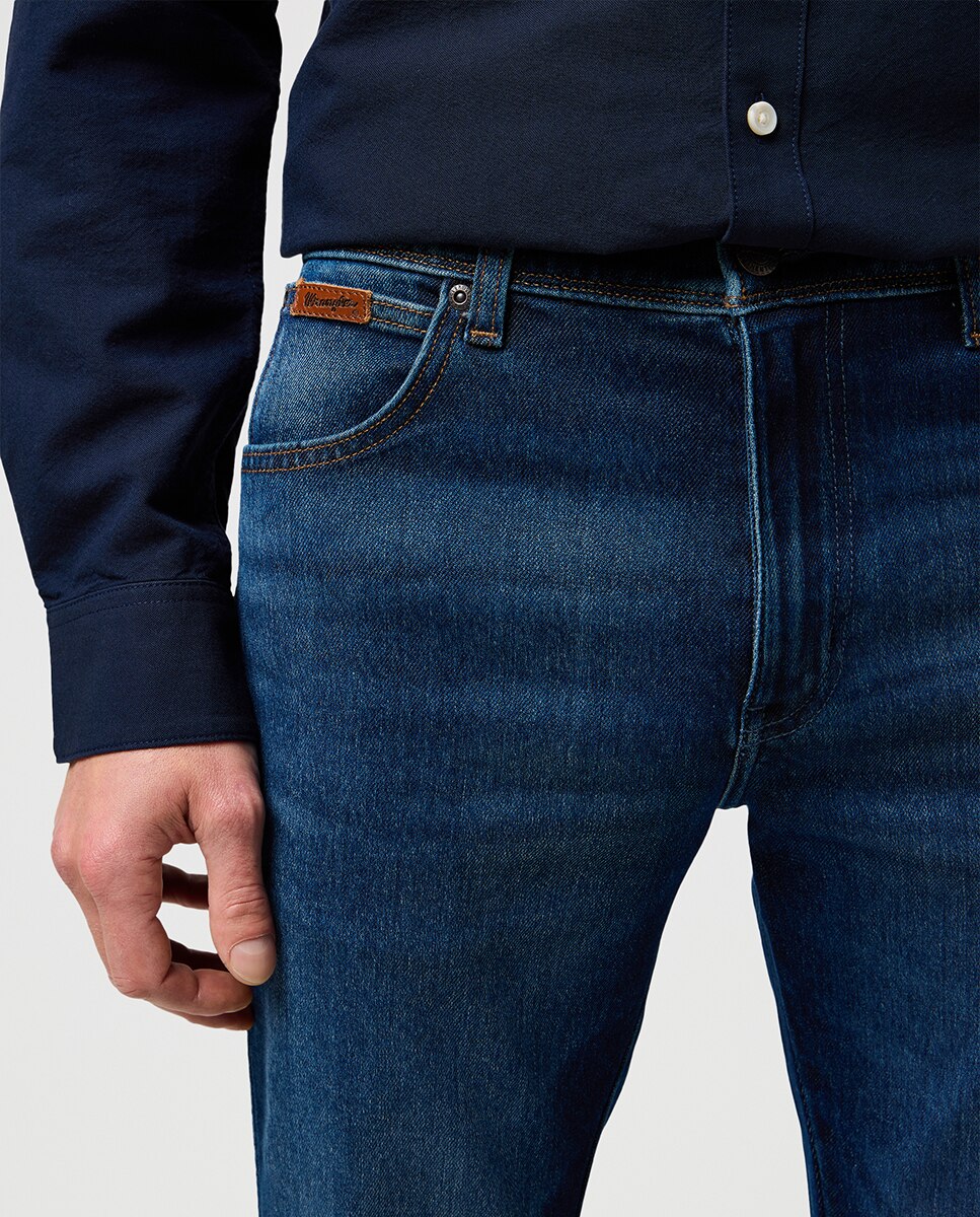 Jeans de 5 Bolsos Texas Slim Azul-índigo-4
