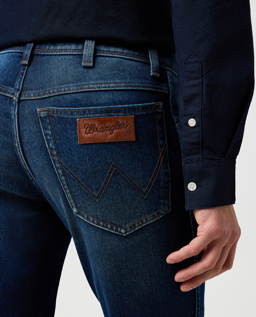 Jeans de 5 Bolsos Texas Slim Azul-índigo-5