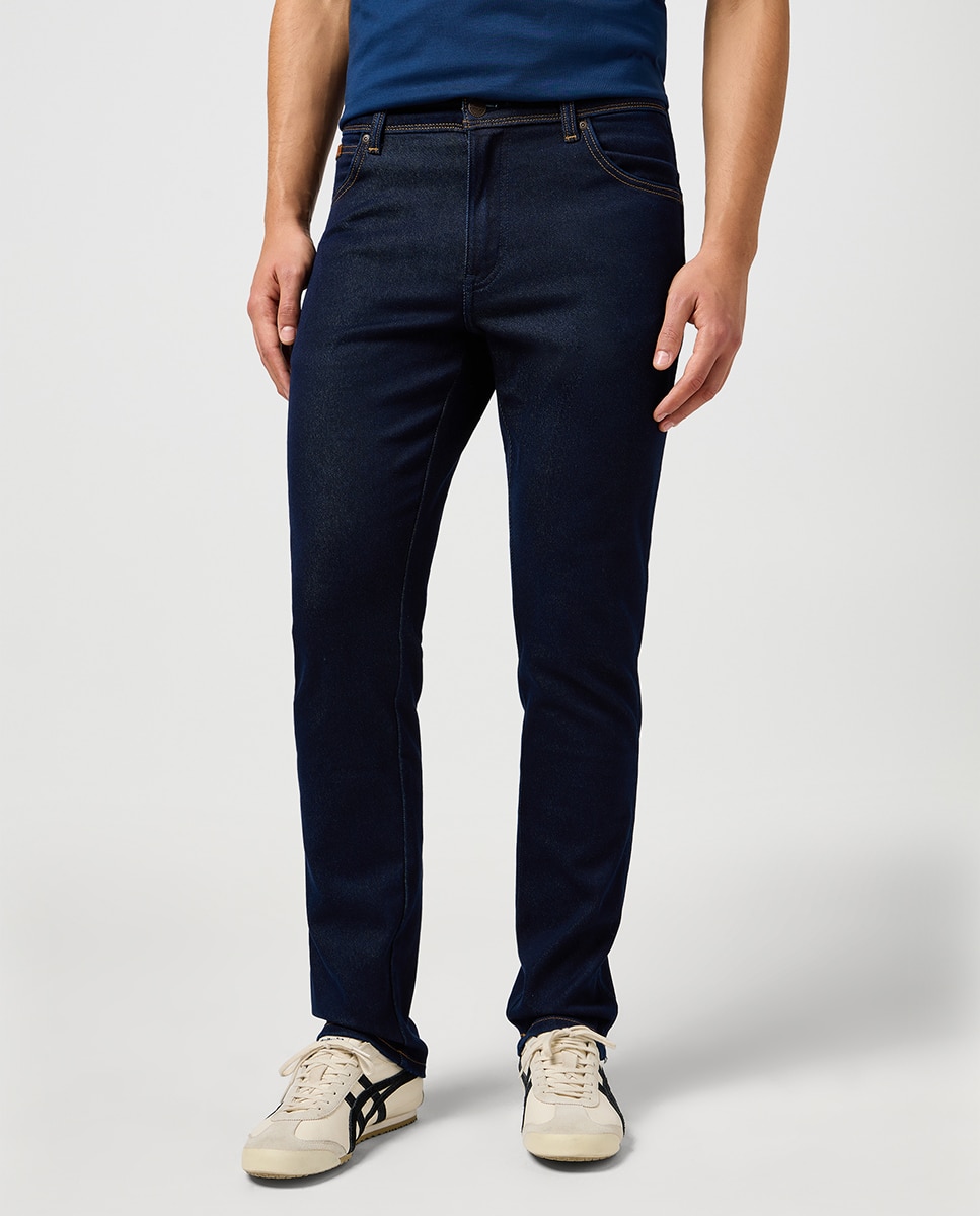 Jeans de 5 Bolsos Texas Slim Azul-índigo-2